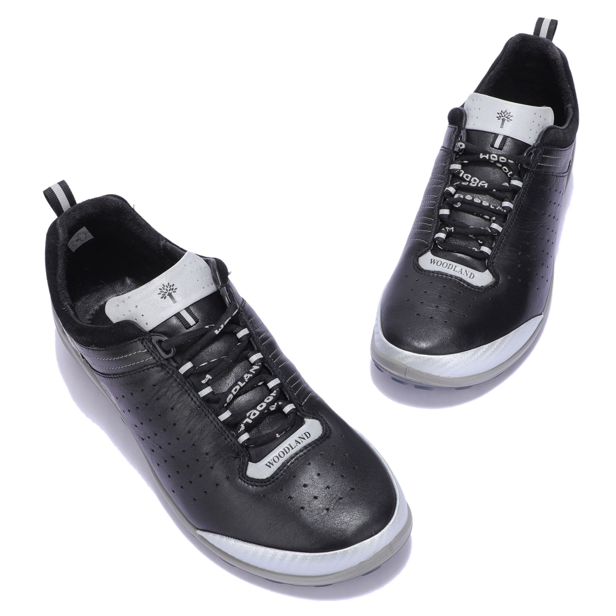 Woodland black 2024 sports shoes