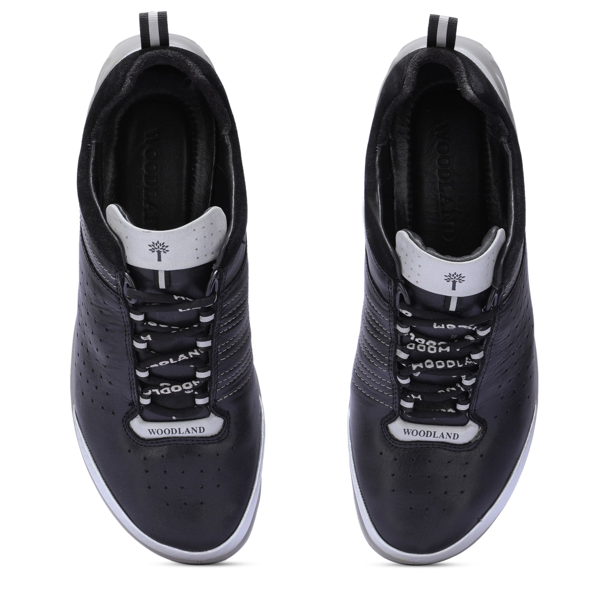 Woodland black 2024 sports shoes