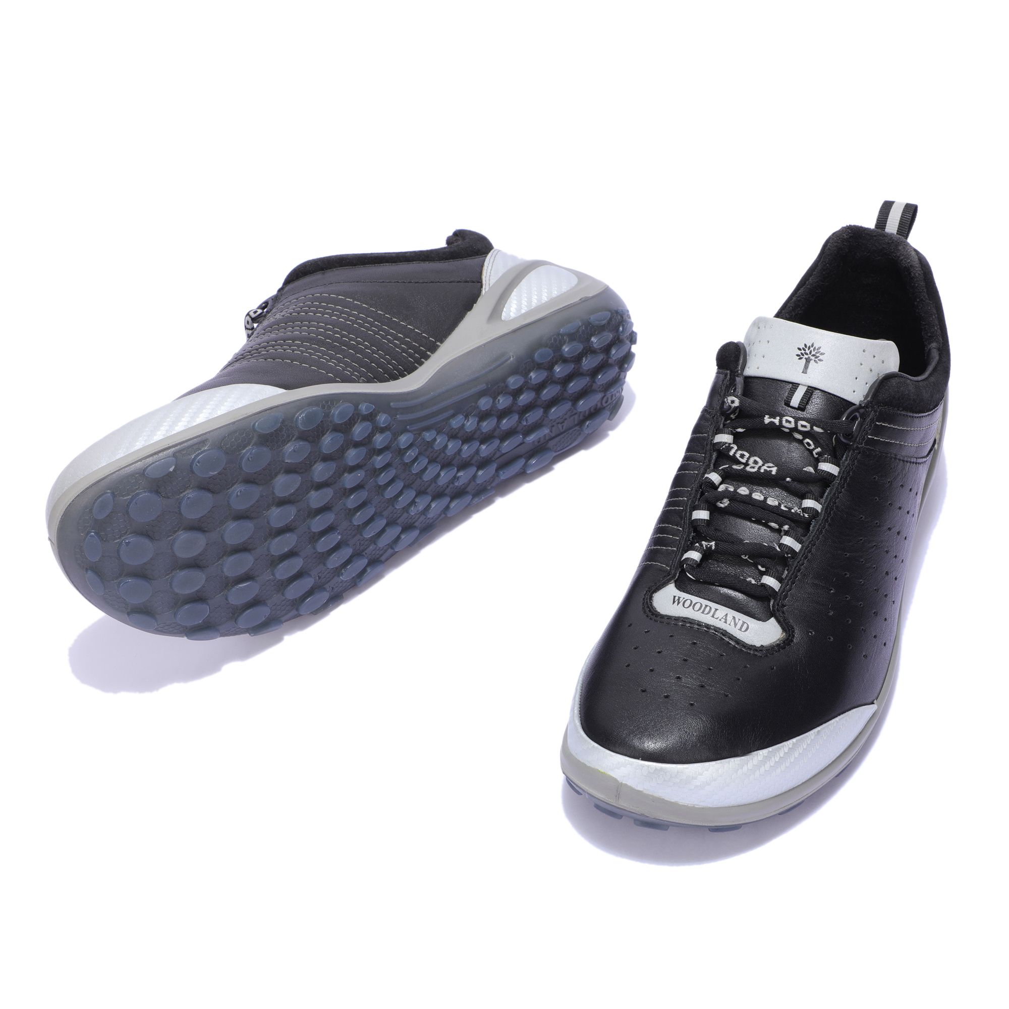 Woodland black clearance sports shoes