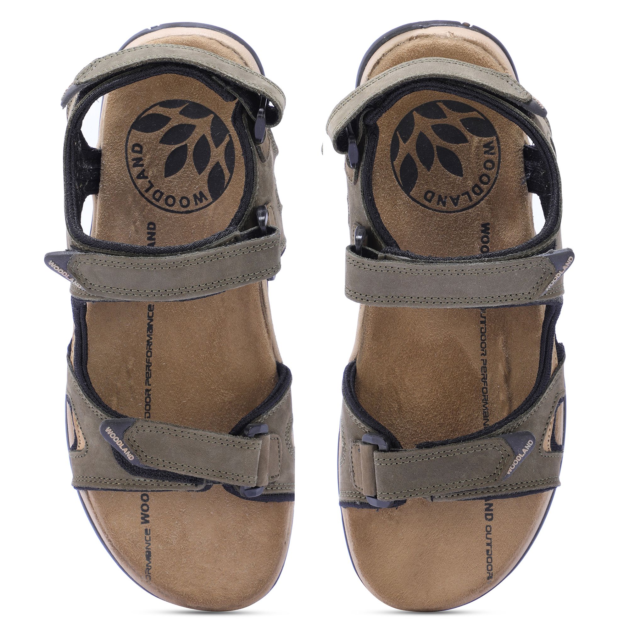 Woodland olive best sale floater sandals