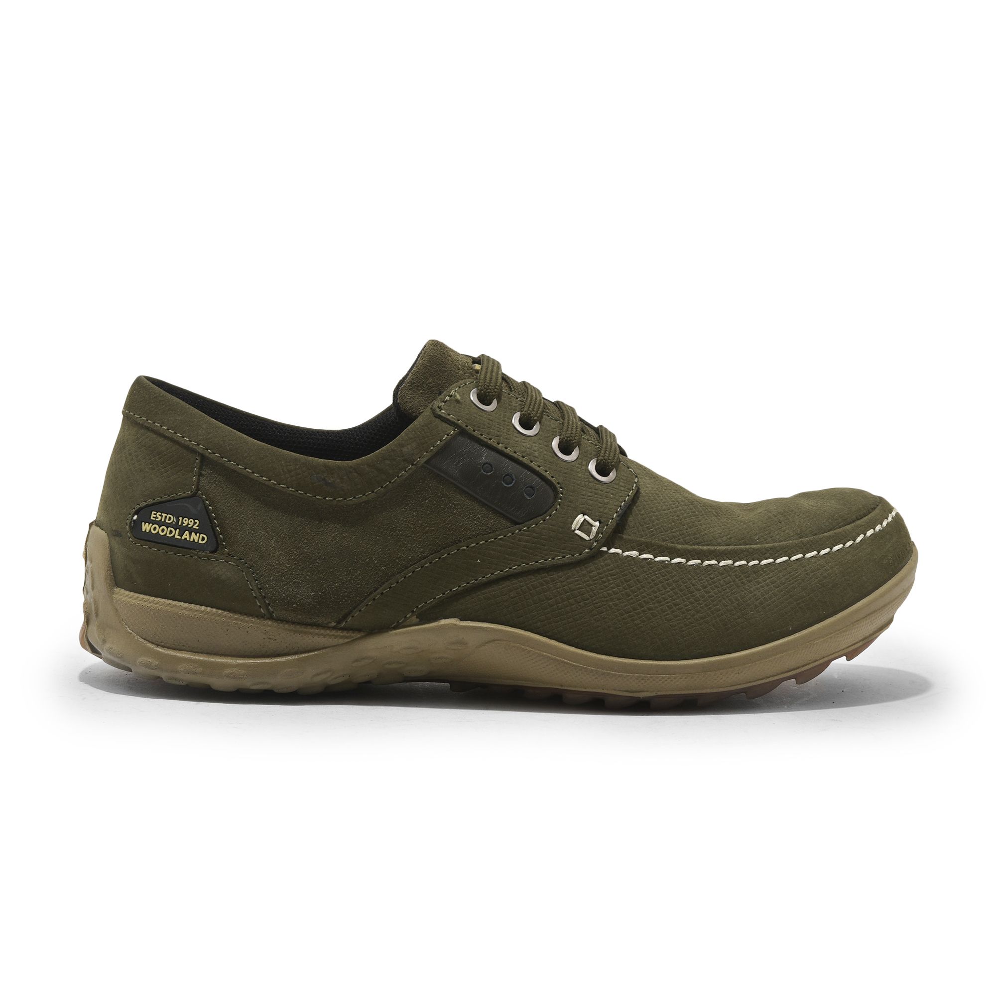 Woodland men's olive on sale green casual shoes