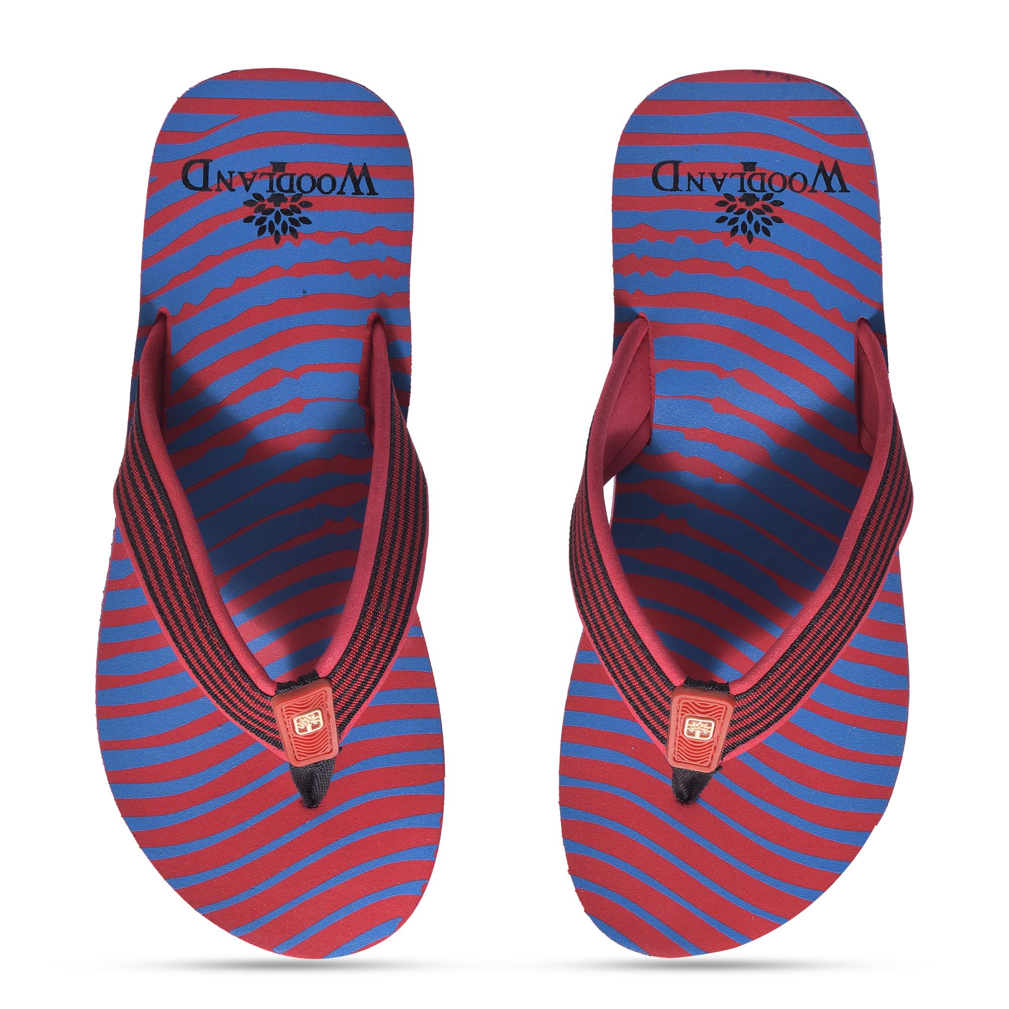 Red/blue slipper for men