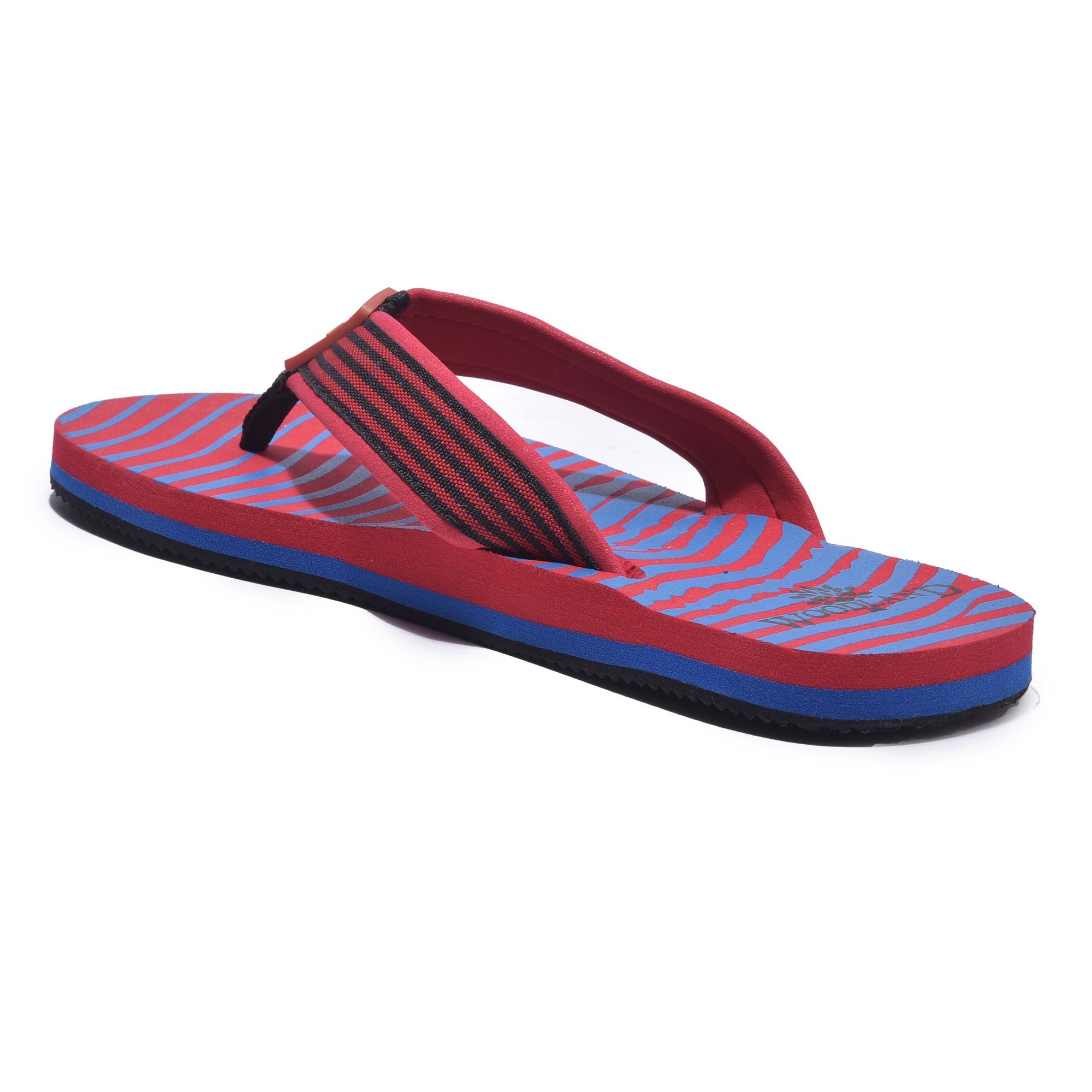 Red/blue slipper for men