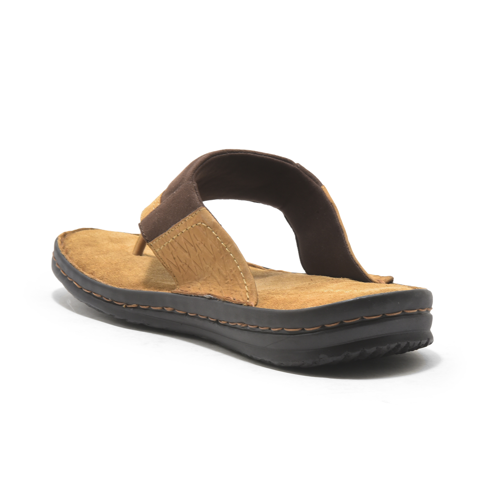 Camel Leather slipper for men