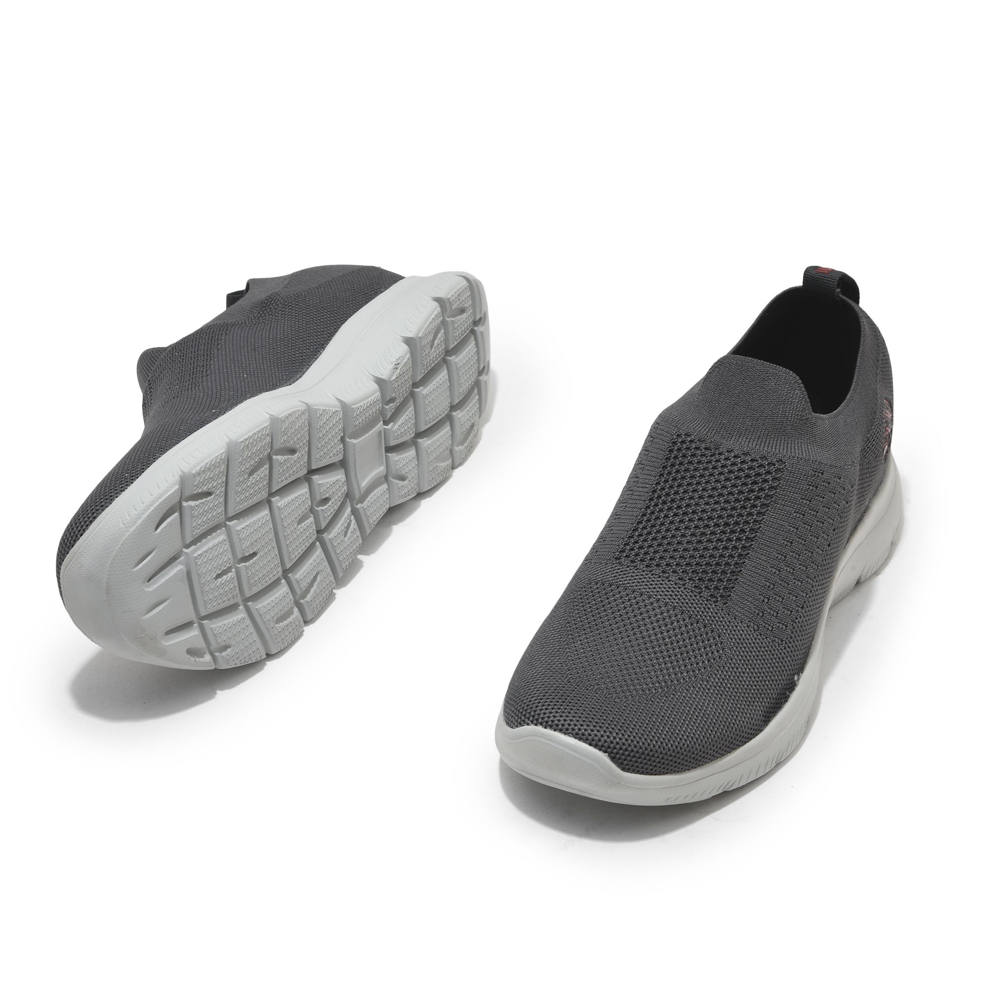 Grey slip-on shoe for men