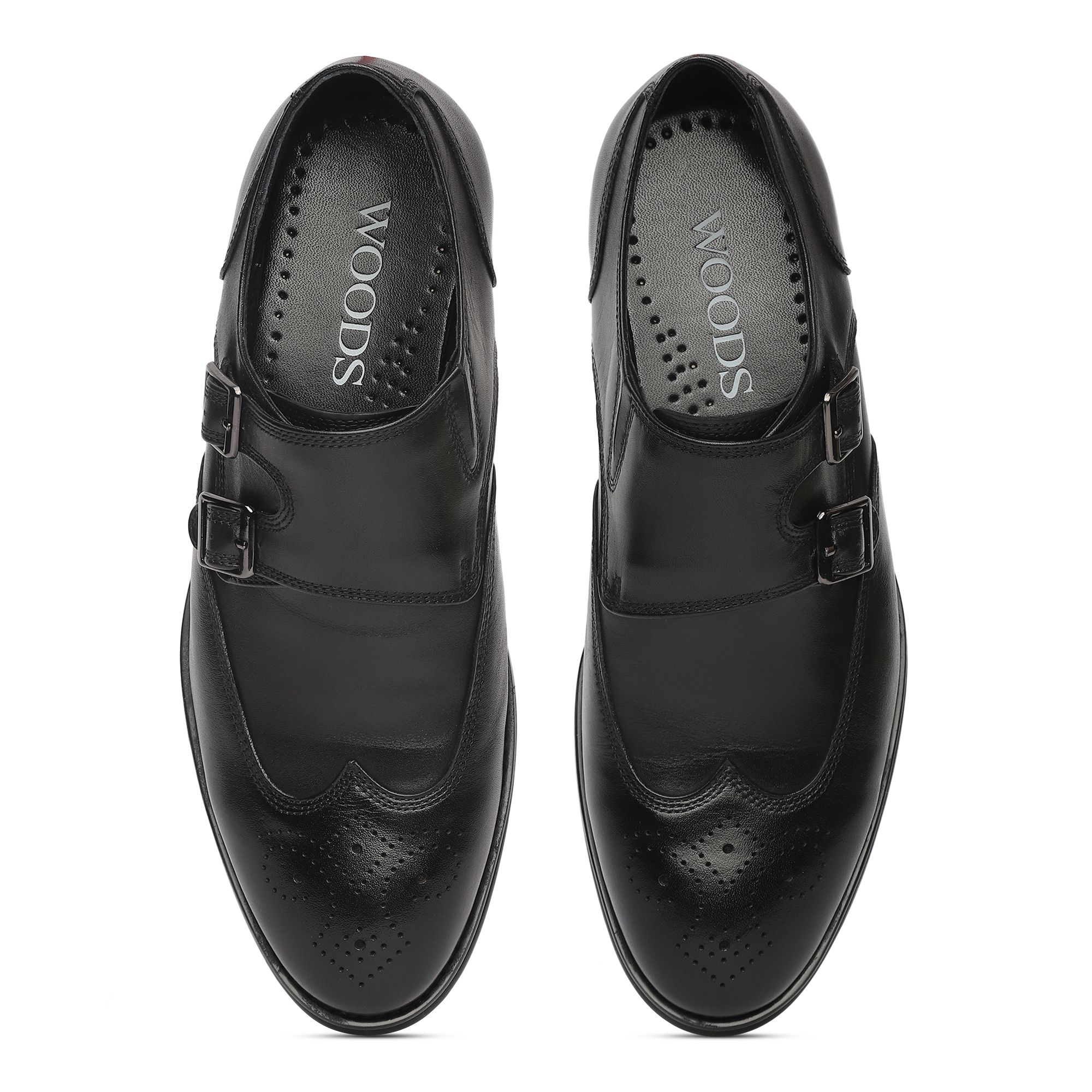 Black Monk strap shoe for Men