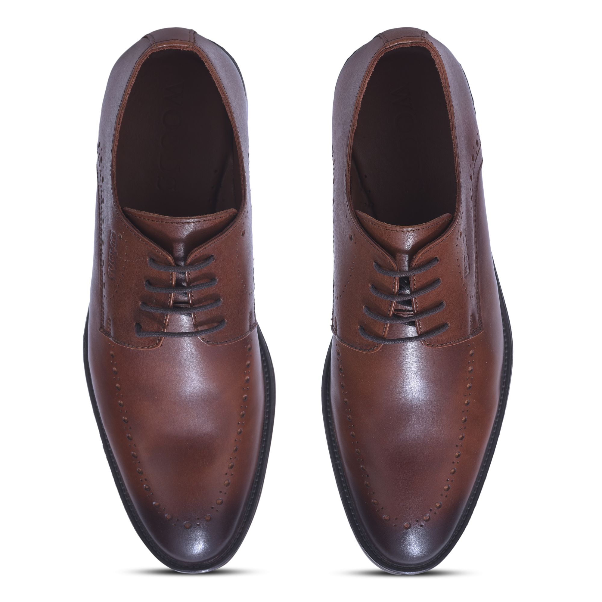Woods TAN LEATHER FORMAL SHOES