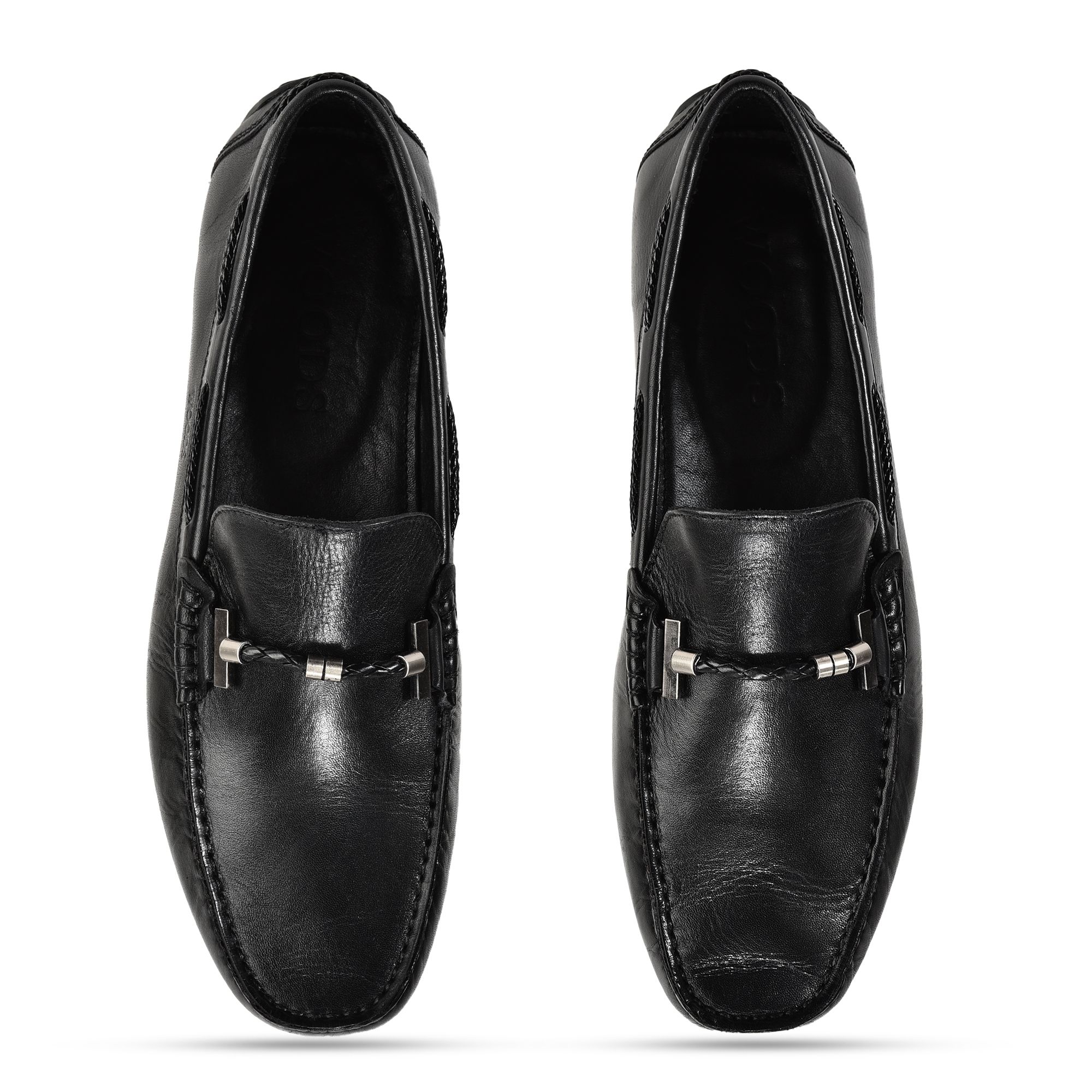 Black loafers for men
