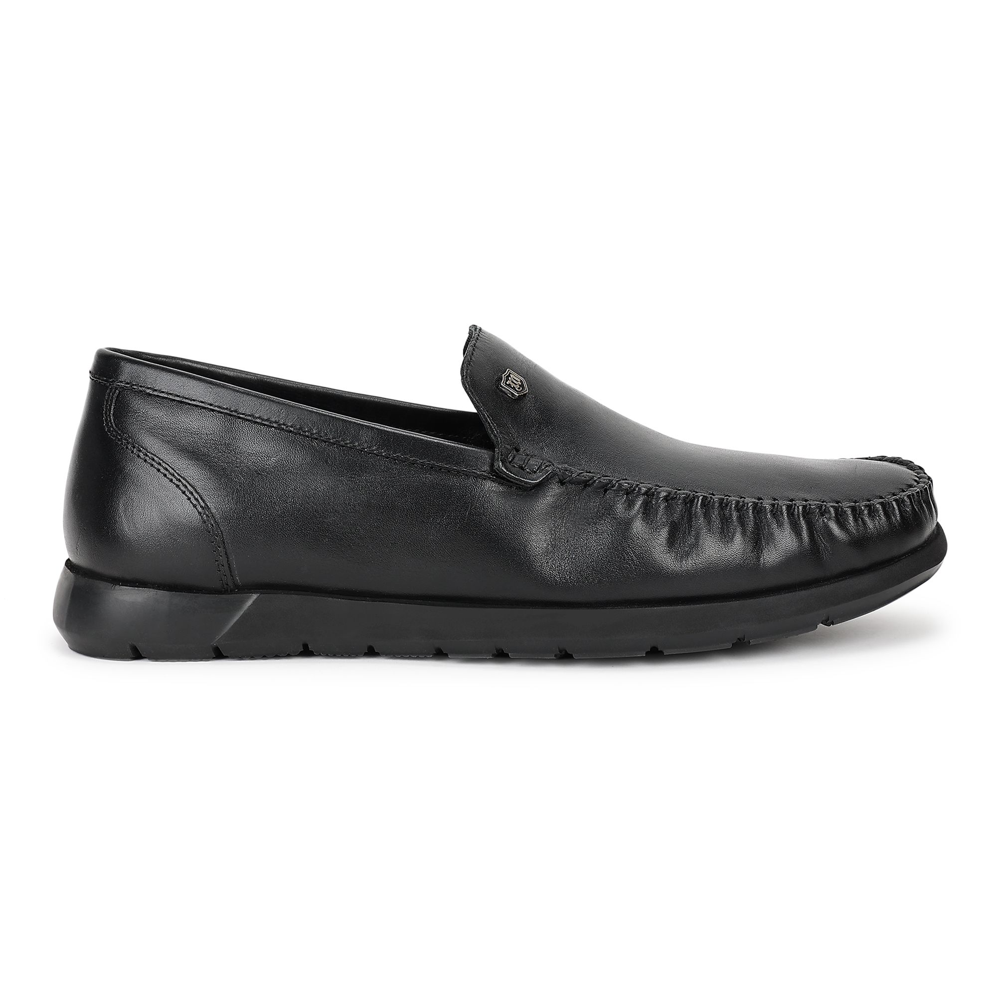 Woodland black deals loafer shoes