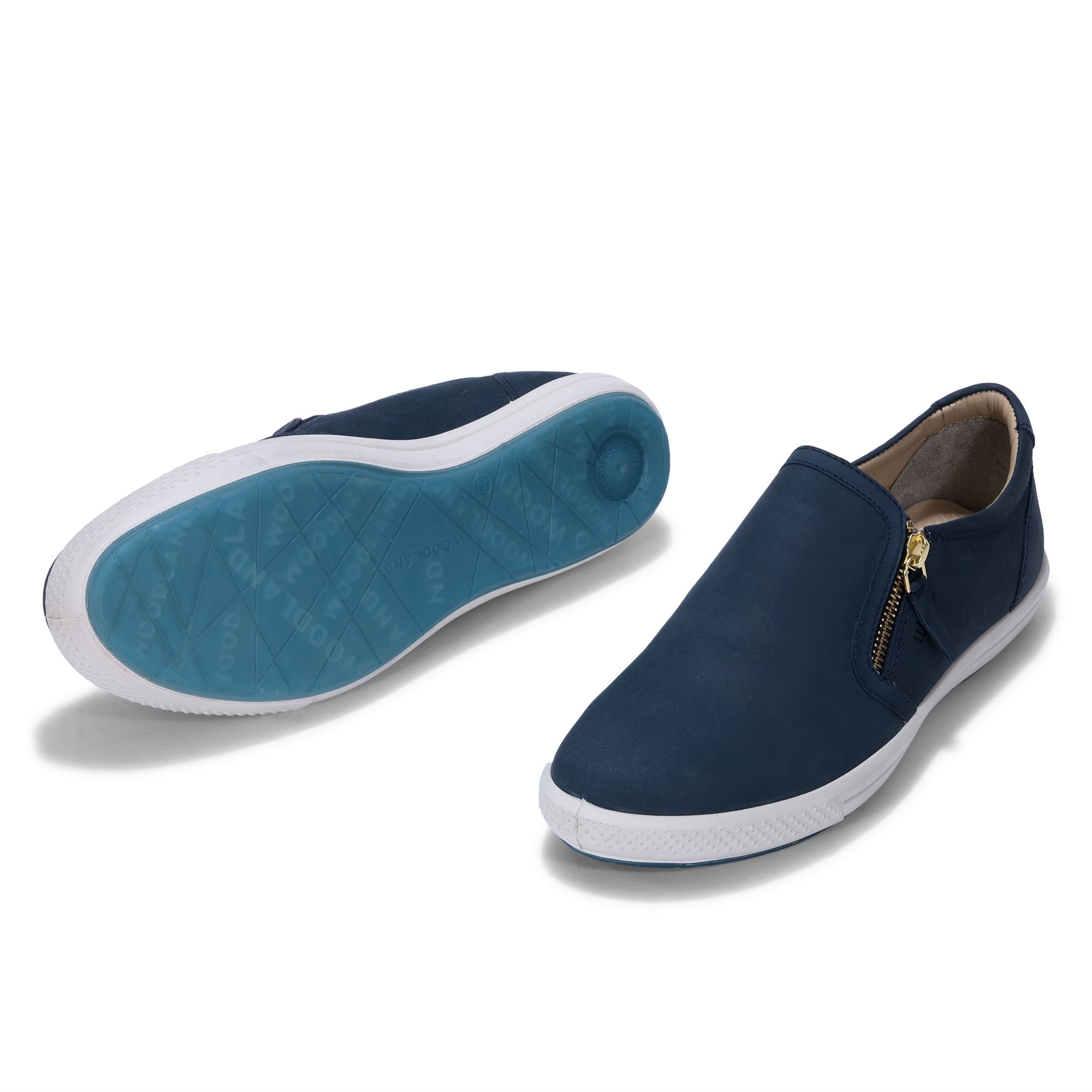 Woodland droyal blue Slip-on shoes for women
