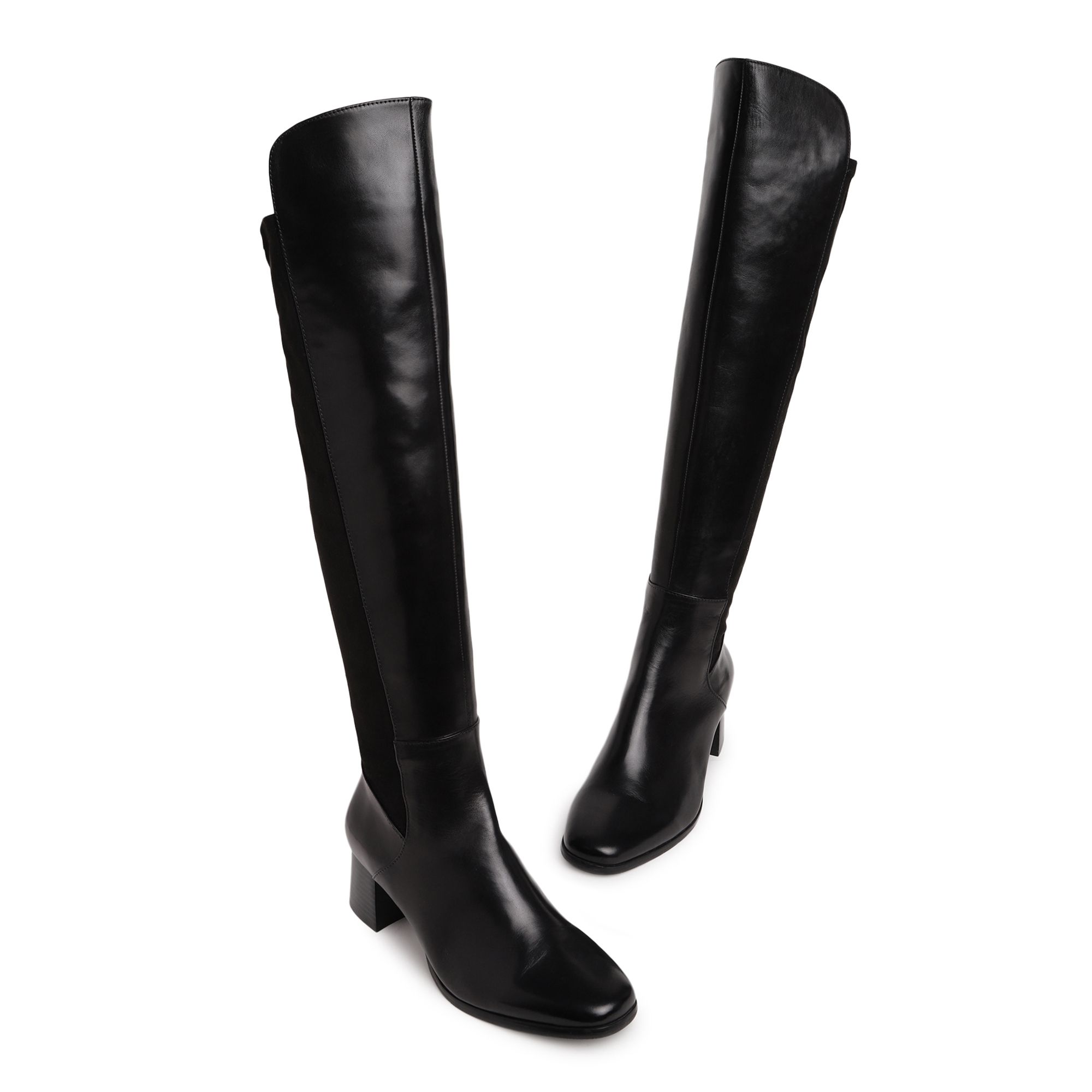 Black Knee High Boot