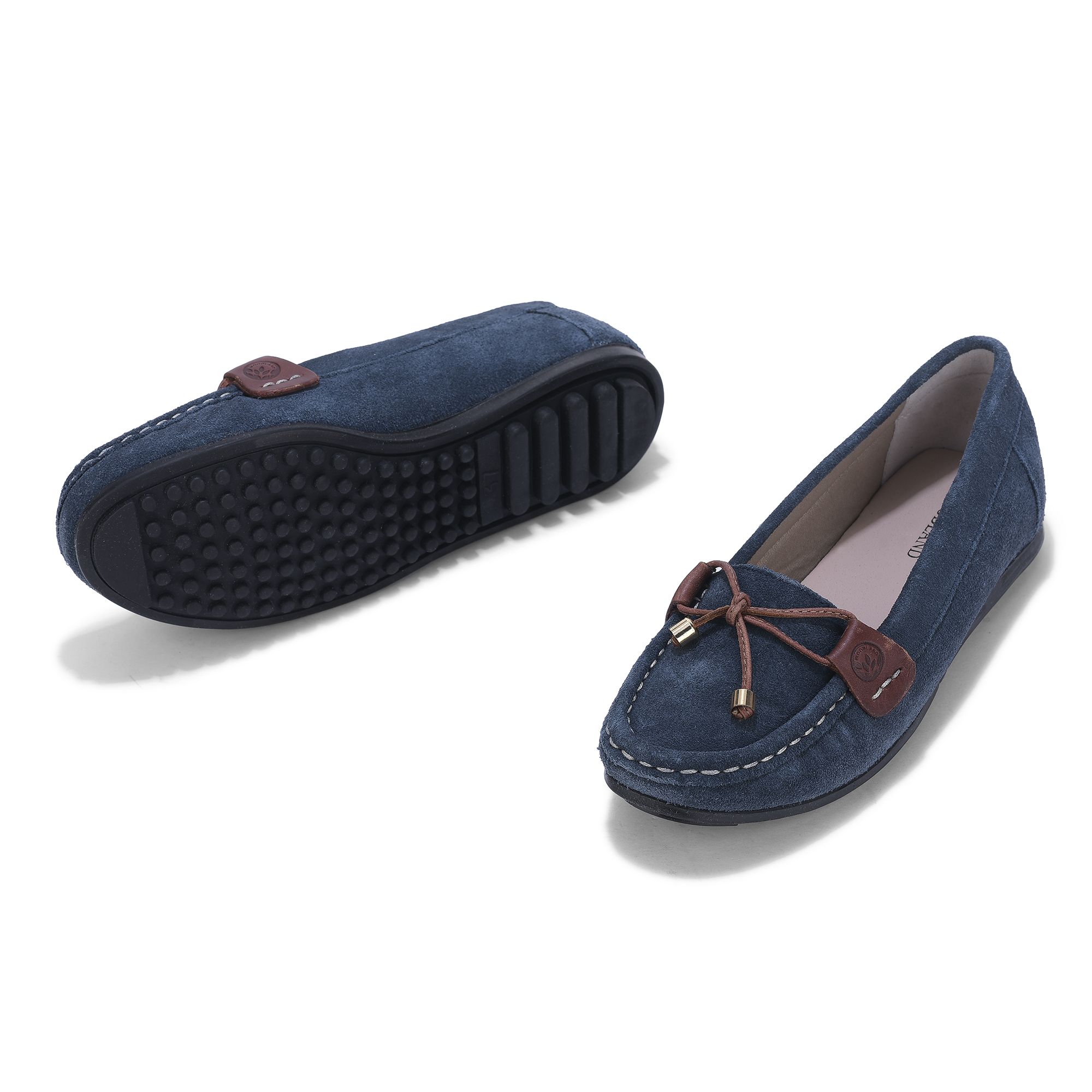 Woodland BRIGHT NAVY loafers for women