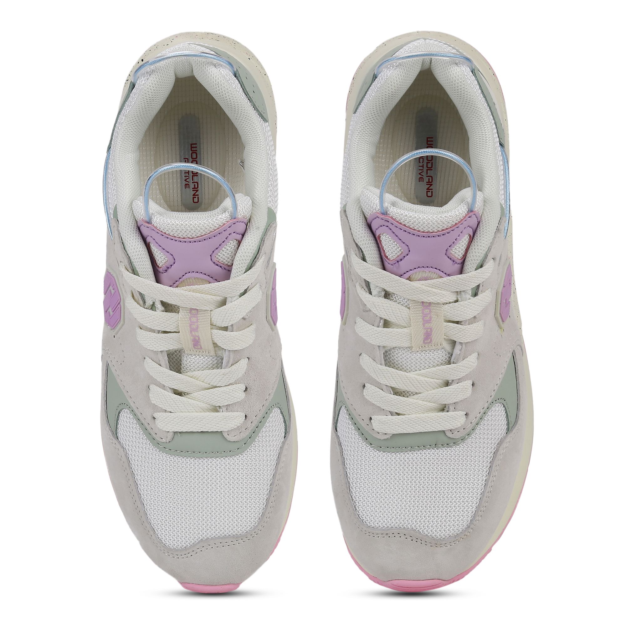 Beige/Purple Sneakers for Women