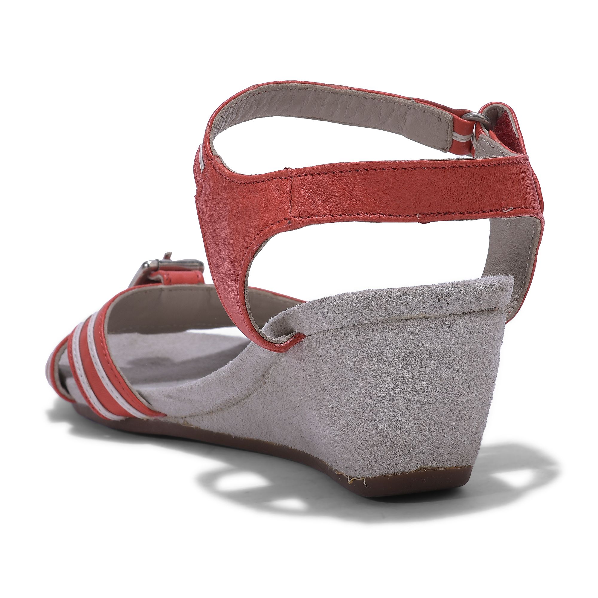 Womens red wedge sandals hot sale