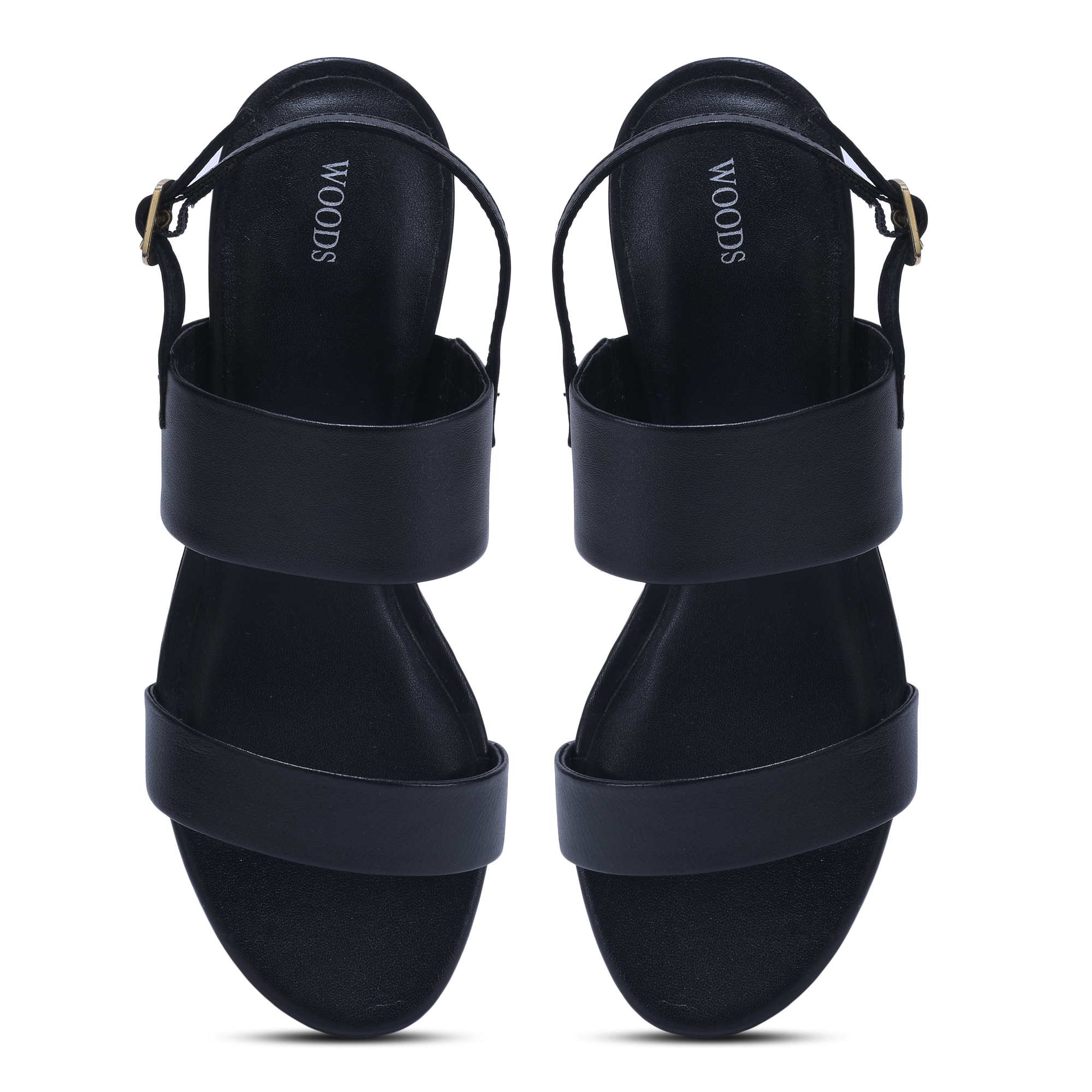 Black block heel sandal