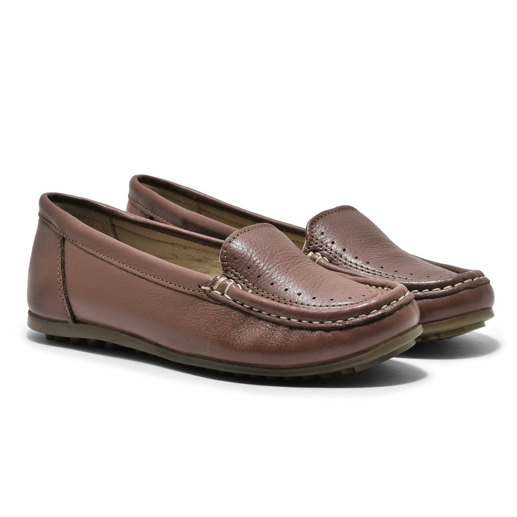 Tan Penny Loafer for Women