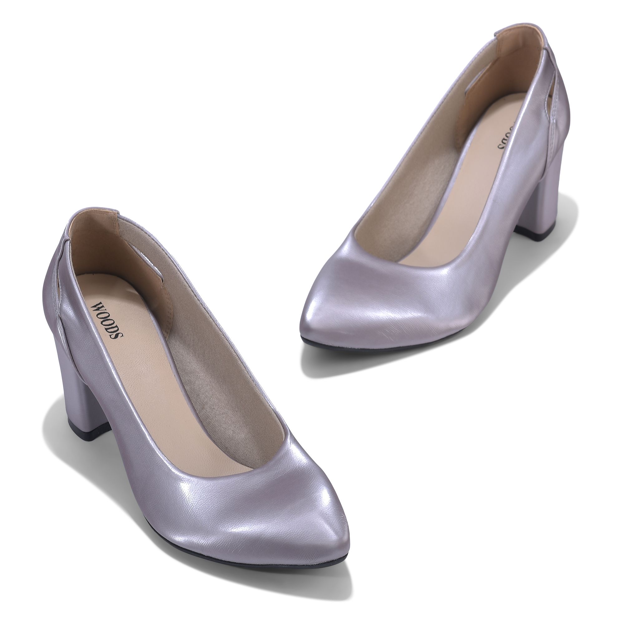 Gunmetal pumps for women