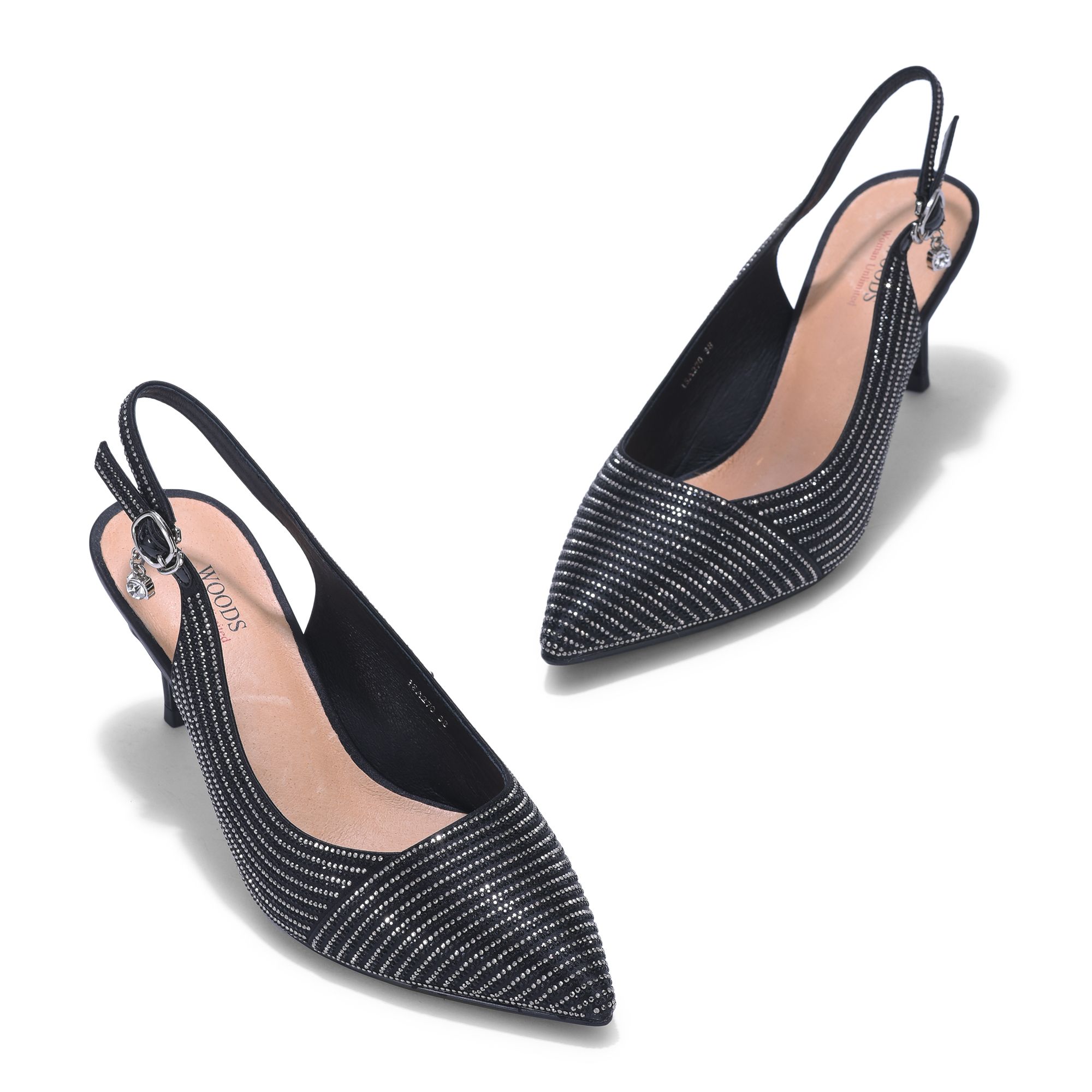 Woods BLACK pointed toe pumps