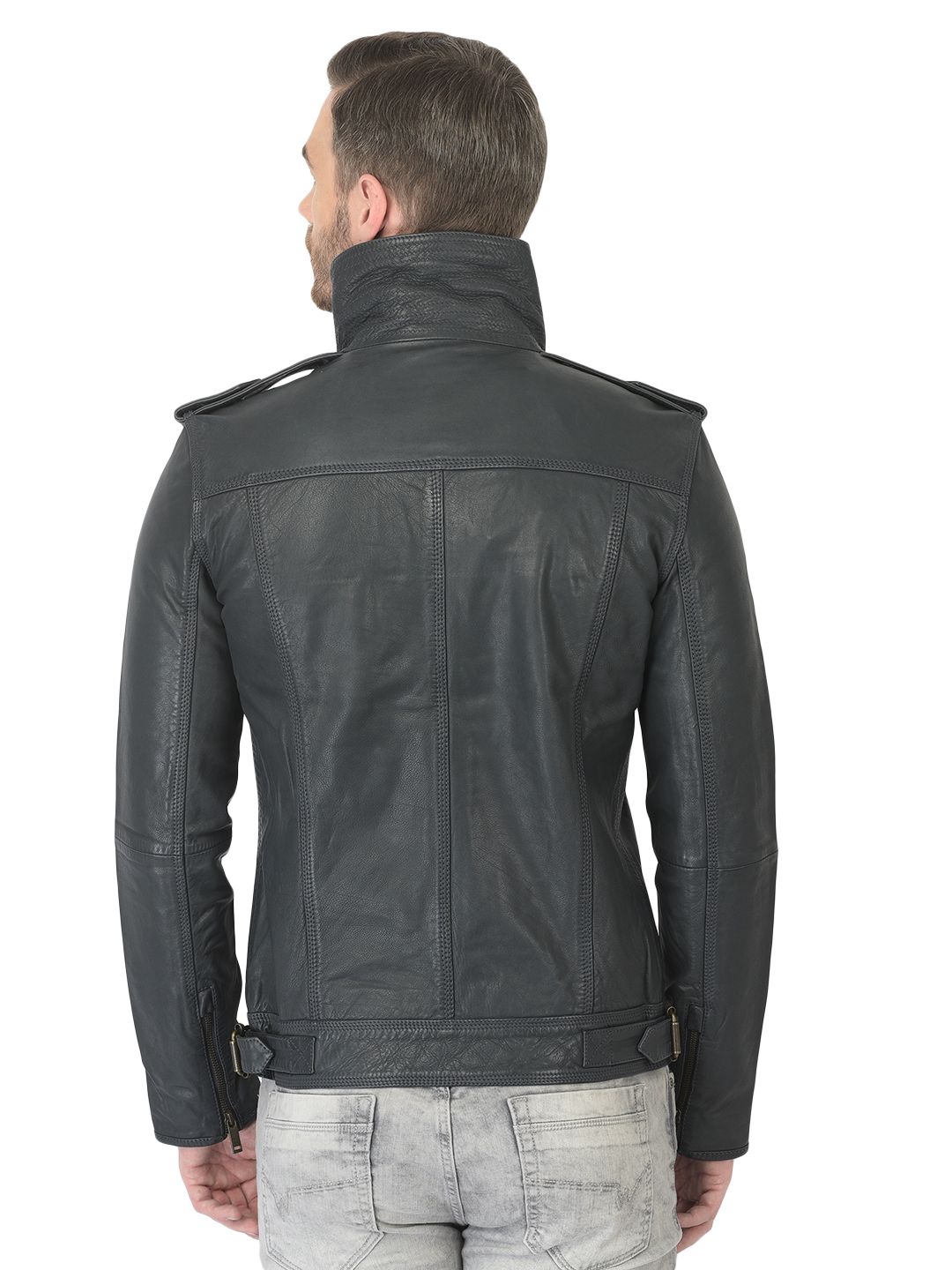 Slim Fit Blue Biker Fashion Leather Jacket Mens | Jacket Hunt | Leather  jacket style, Mens blue leather jacket, Blue leather jacket