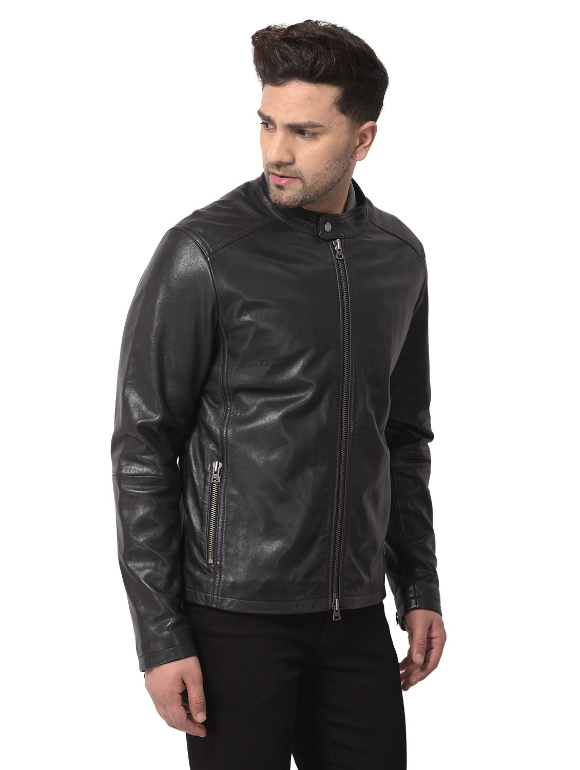 Brown Leather Jacket for men-gemektower.com.vn