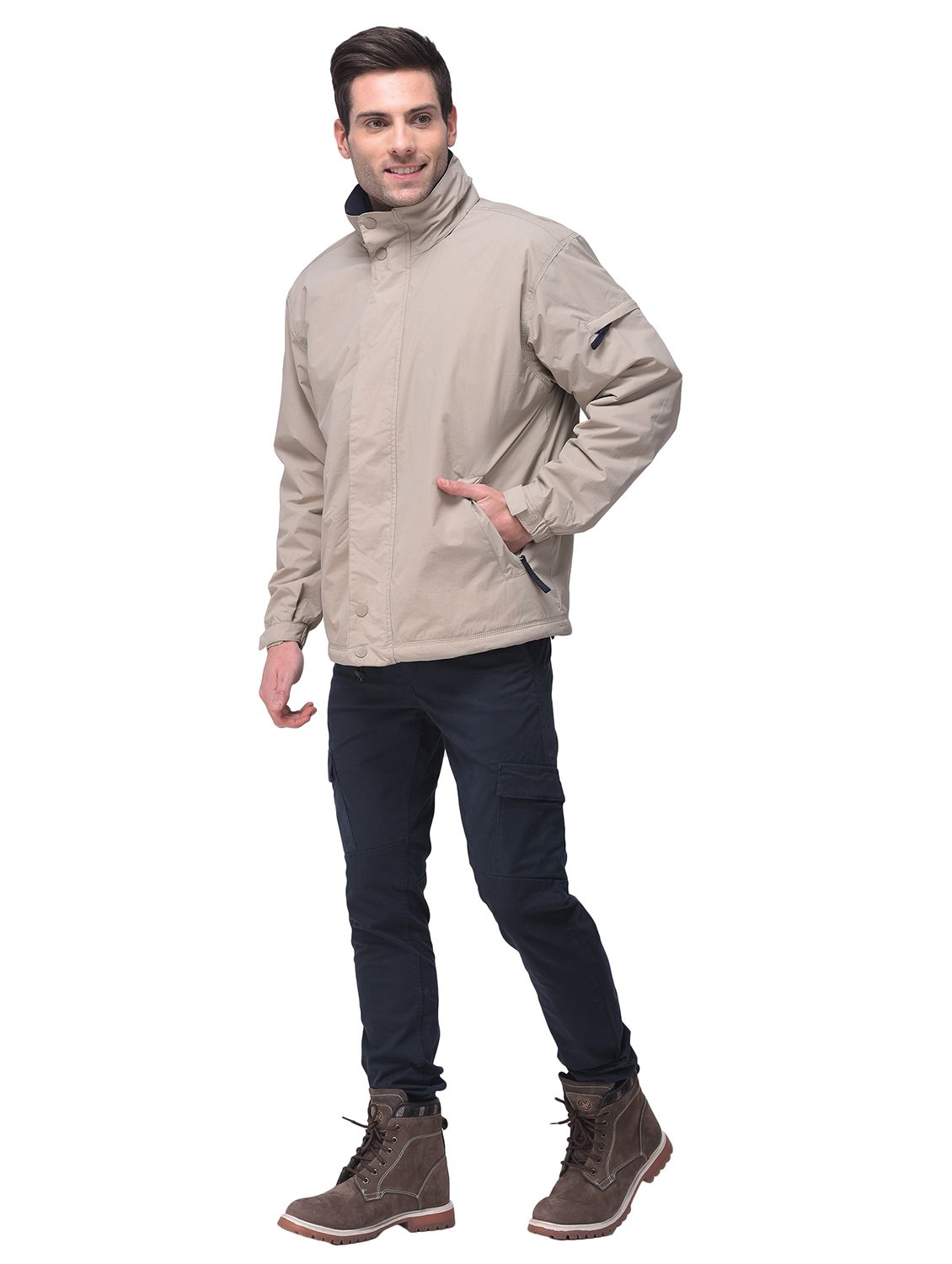 Buy Woodland Navy Regular Fit Quilted Jacket for Men Online @ Tata CLiQ
