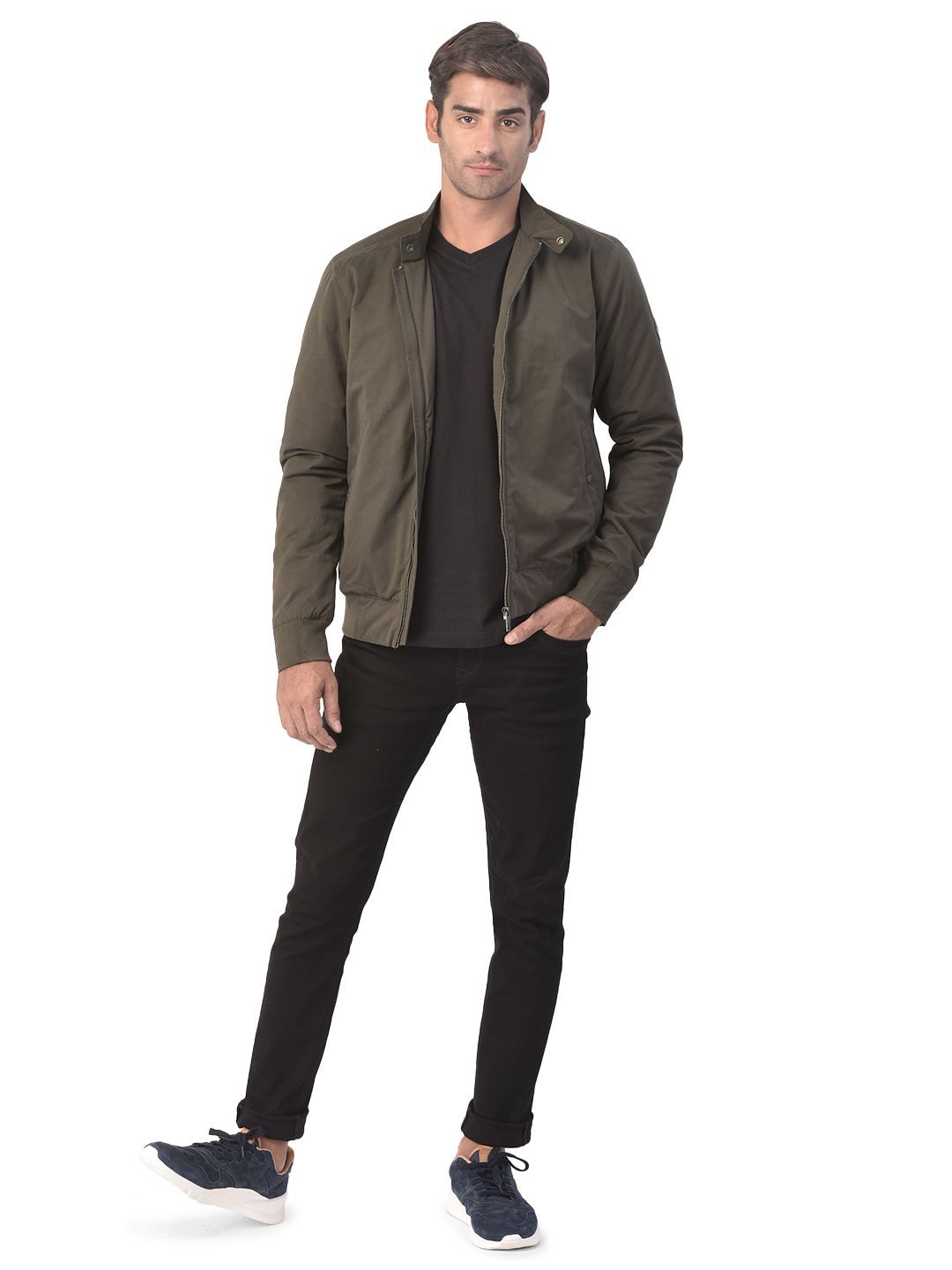 Buy Woodland Mens Cotton Casual Regular Jacket (Olive, M) at Amazon.in
