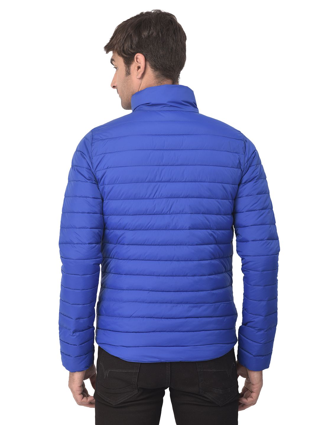 Dazzling blue quilted jacket