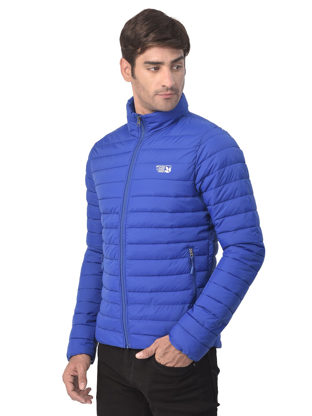 Dazzling blue quilted jacket