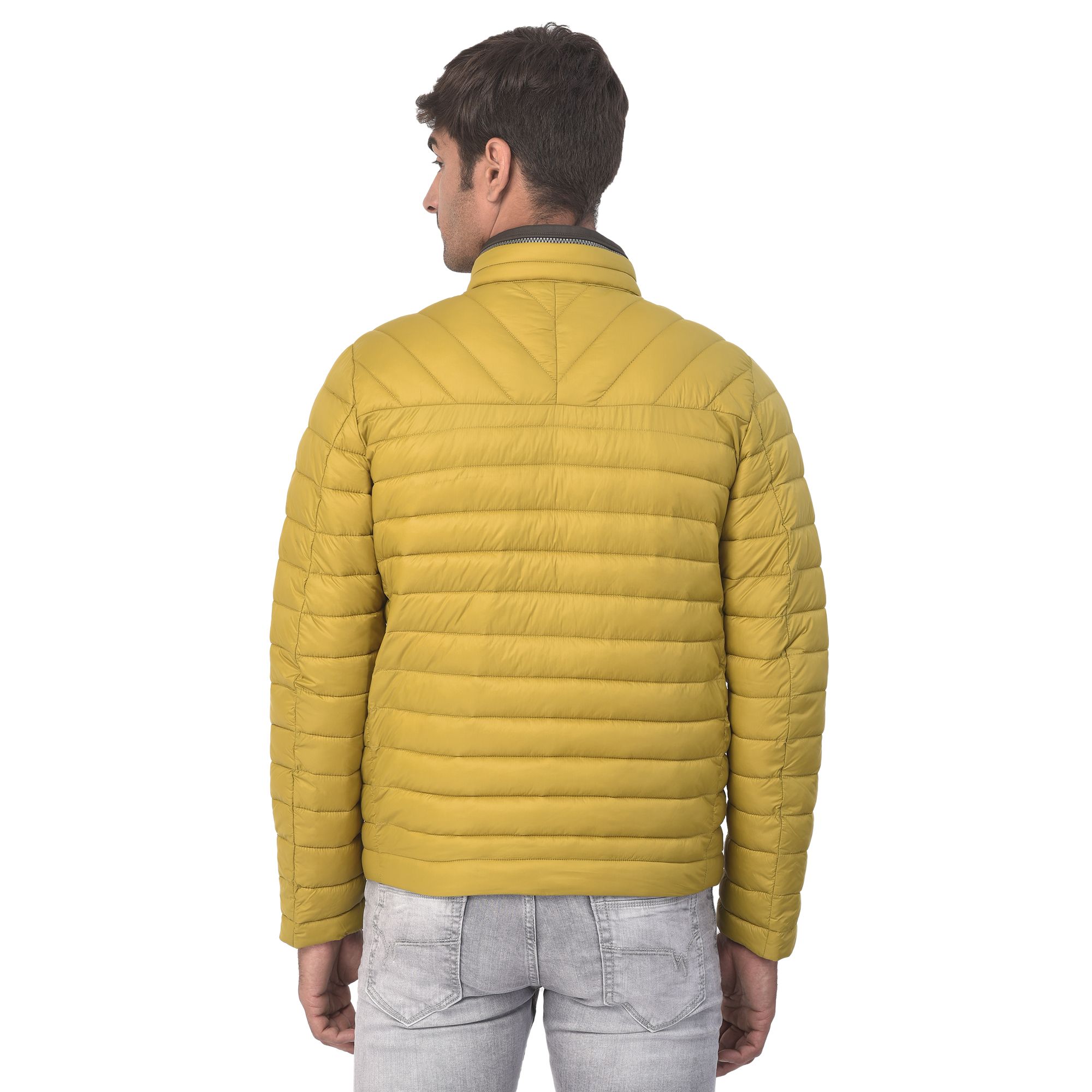 Golden palm quilted jacket