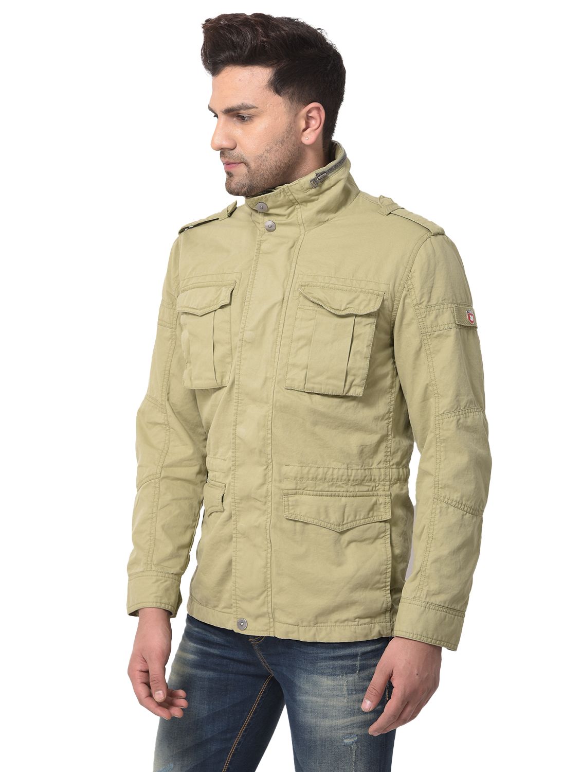 Buy Woodland Black Hooded Full Sleeves Jacket for Men Online @ Tata CLiQ