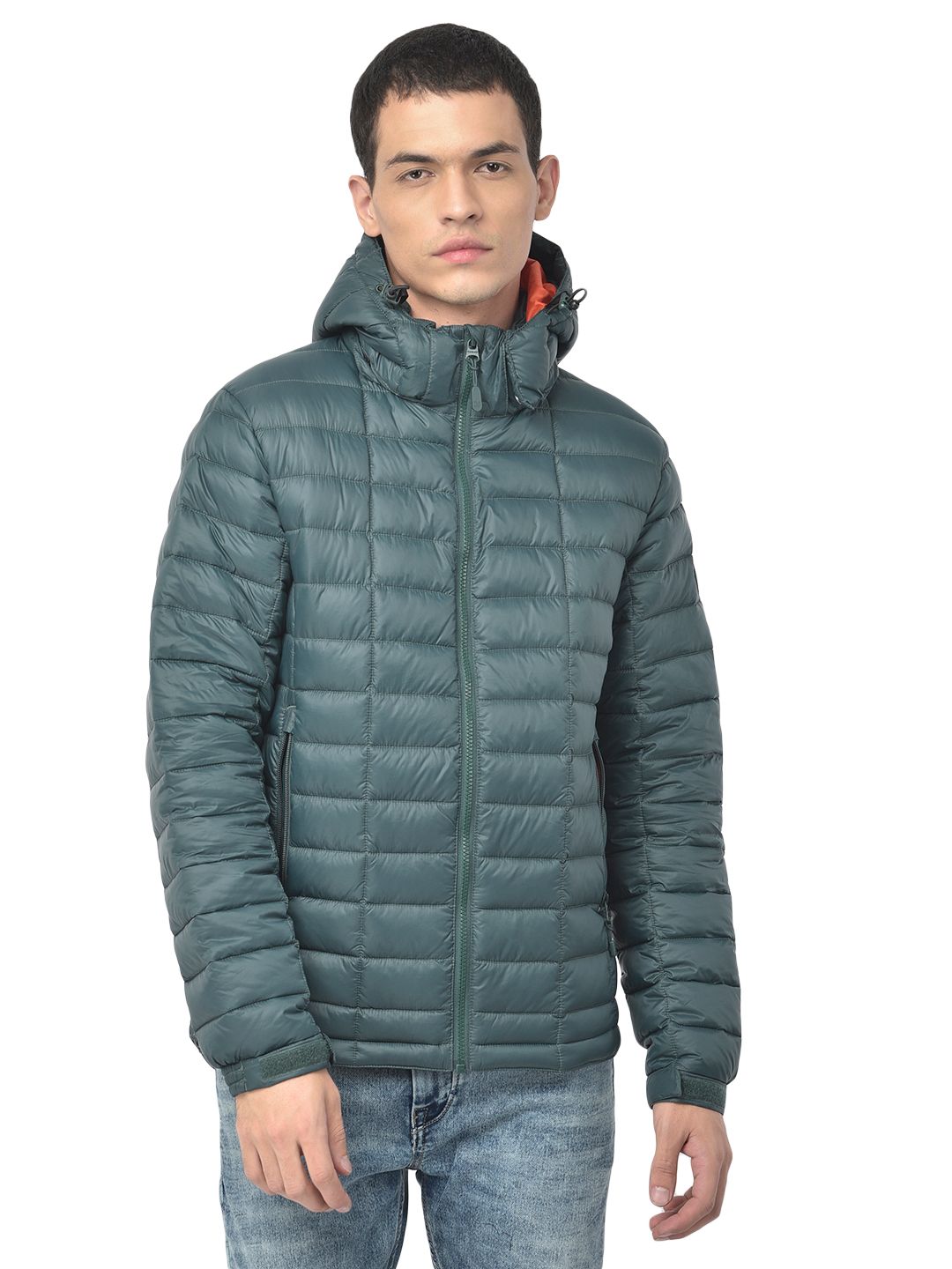Blue atoll quilted jacket