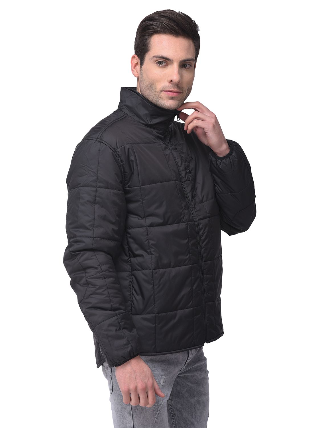 Quilted Snap Jacket – Utility Canvas