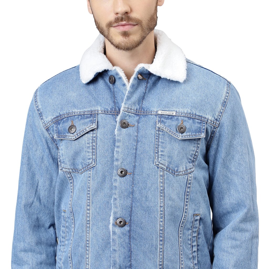 Light Blue Denim Jacket with White Crew-neck T-shirt Outfits For Men (148  ideas & outfits) | Lookastic