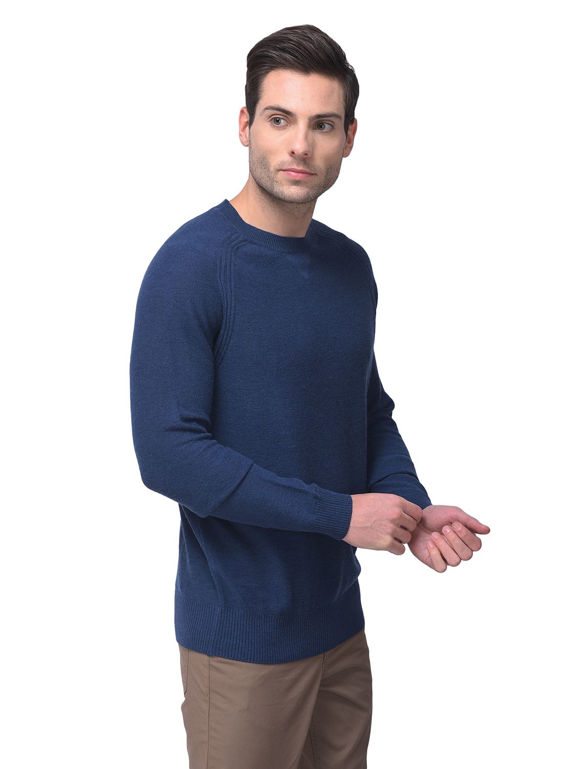 M Blue Full Sleeved Pullover