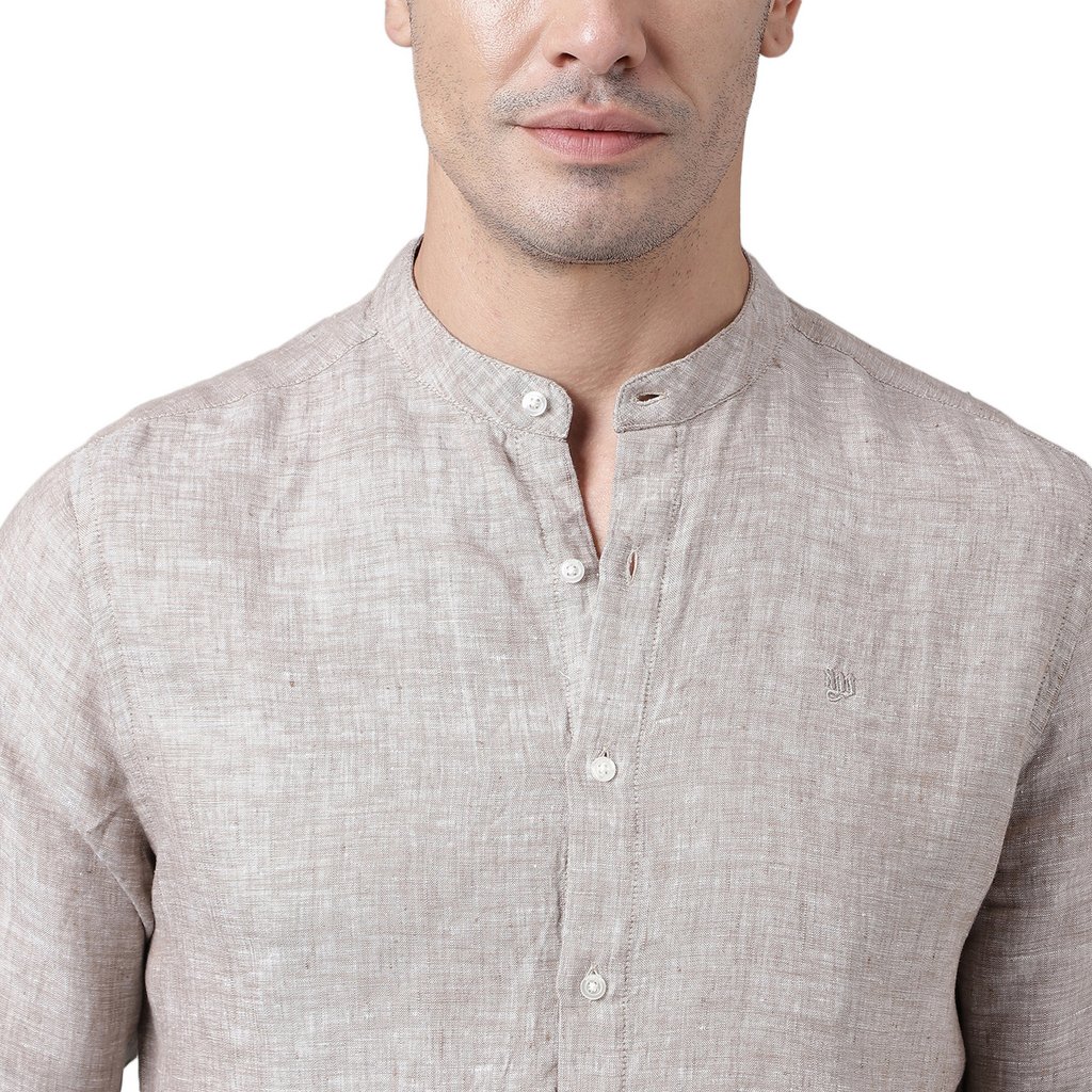 Sand Linen Shirt for Men