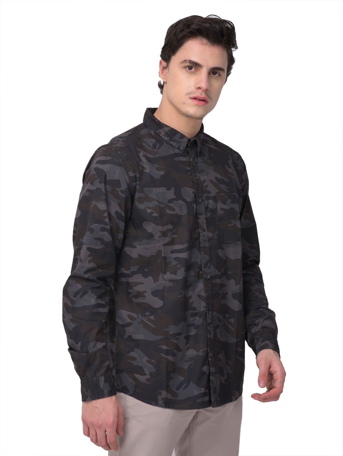 Camouflage grey shirt for men