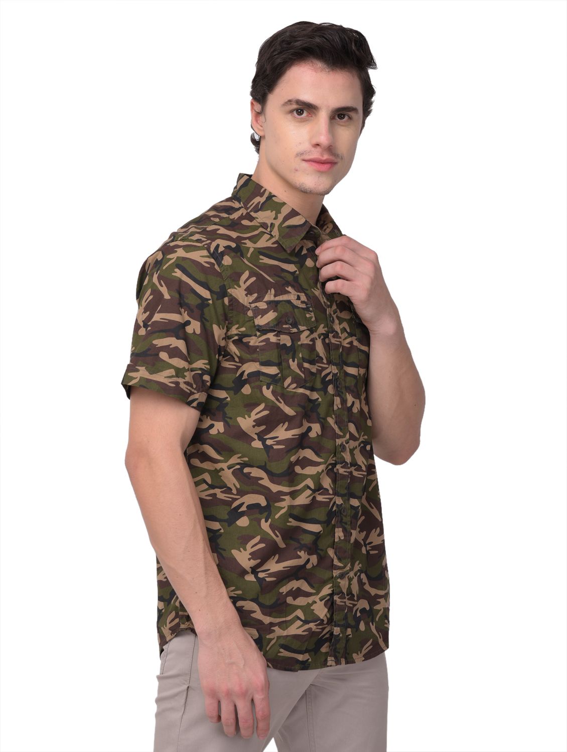 Camouflage cargo shirt