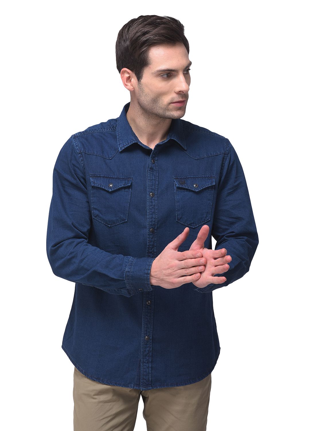 Carbon blue full sleeves shirt