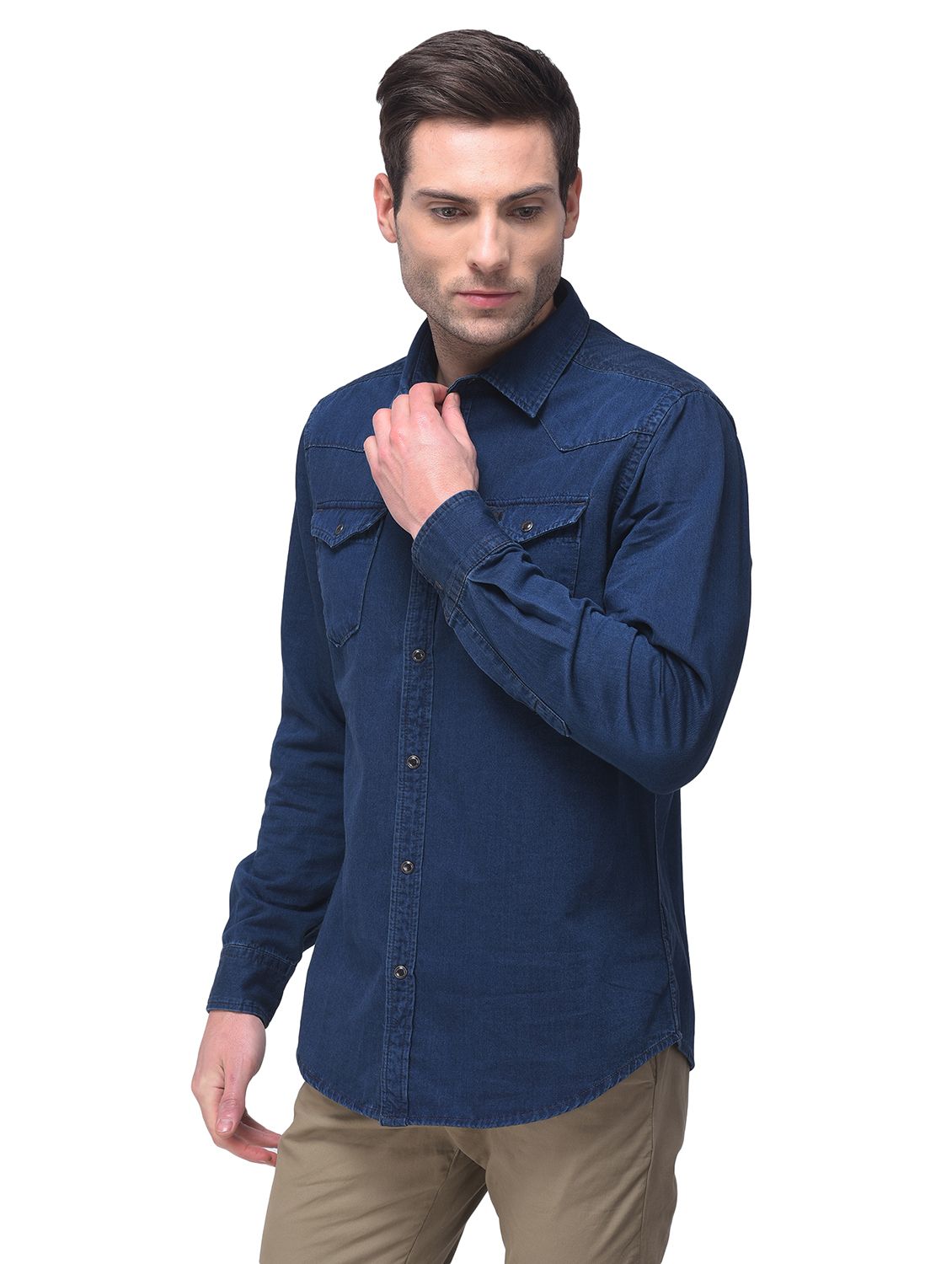 Carbon blue full sleeves shirt
