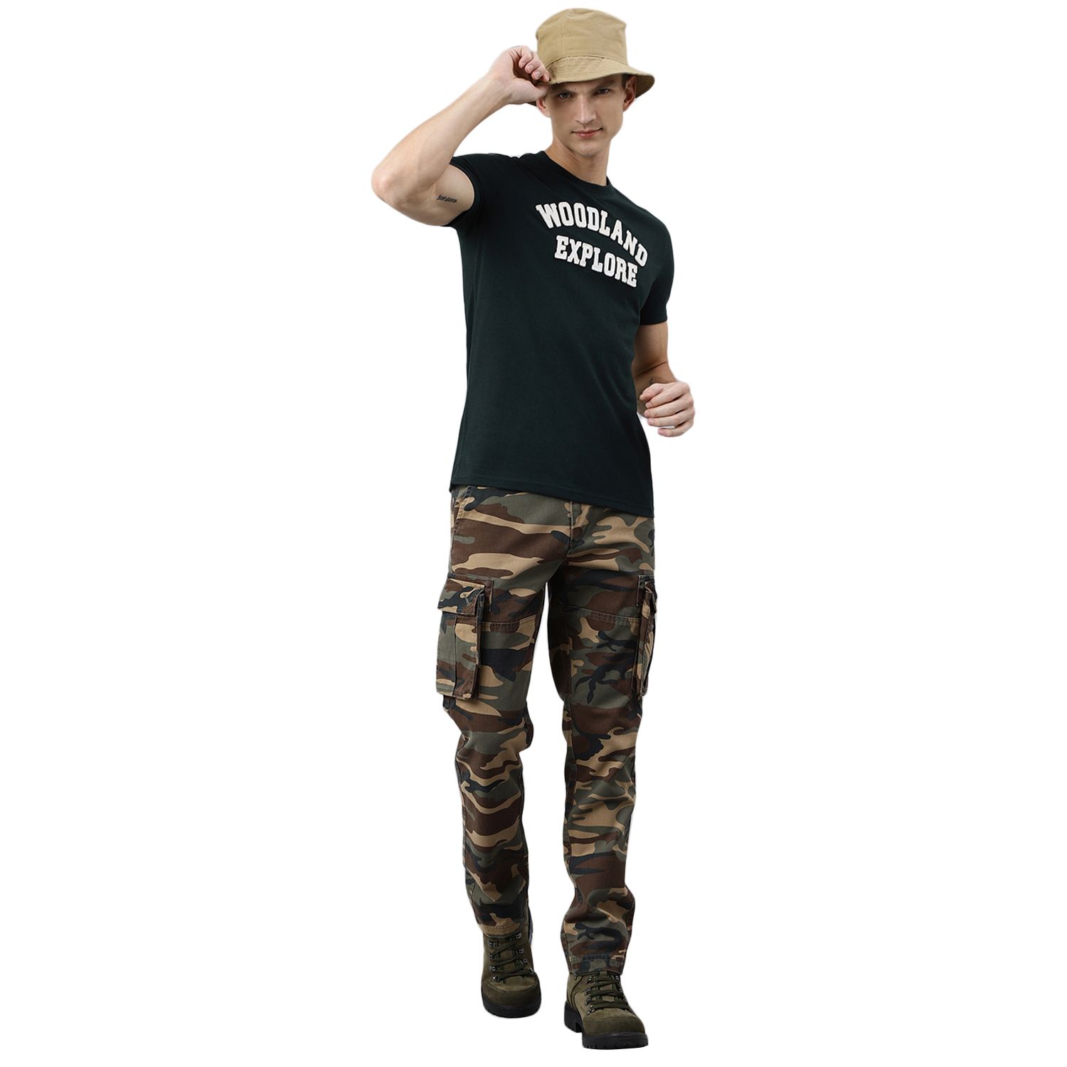 Buy Men' Outdoor High Waist Woodland Military Running Cargo Pant 1 34 at  Amazon.in