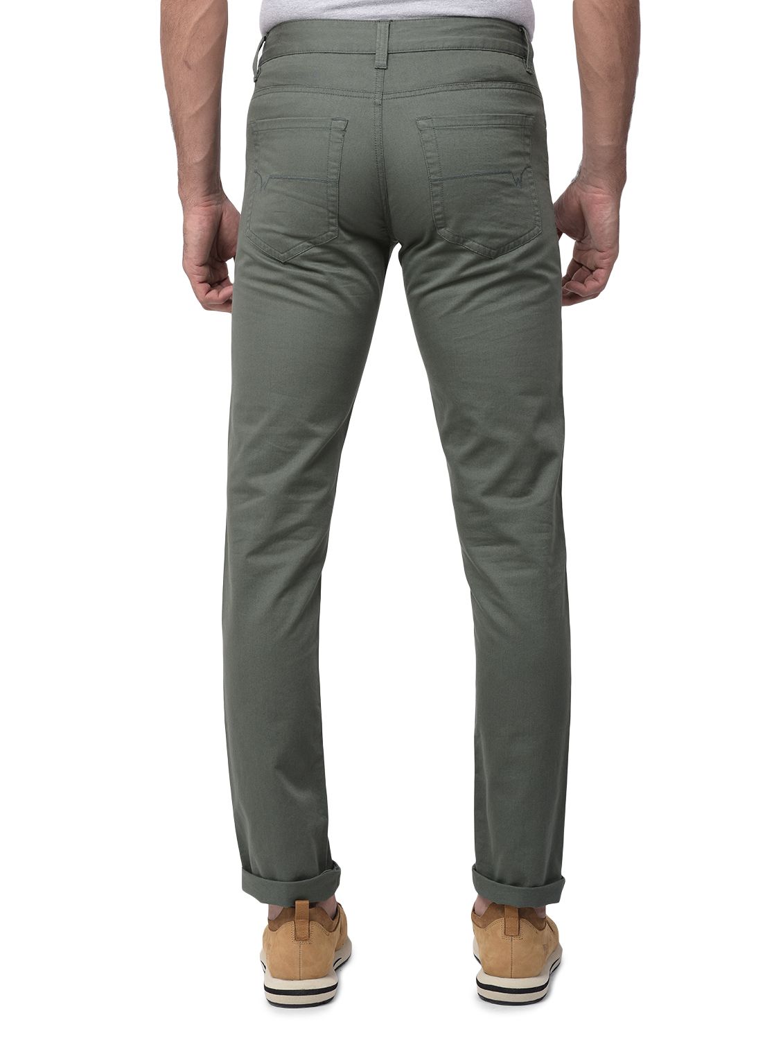 Thyme green chinos for men