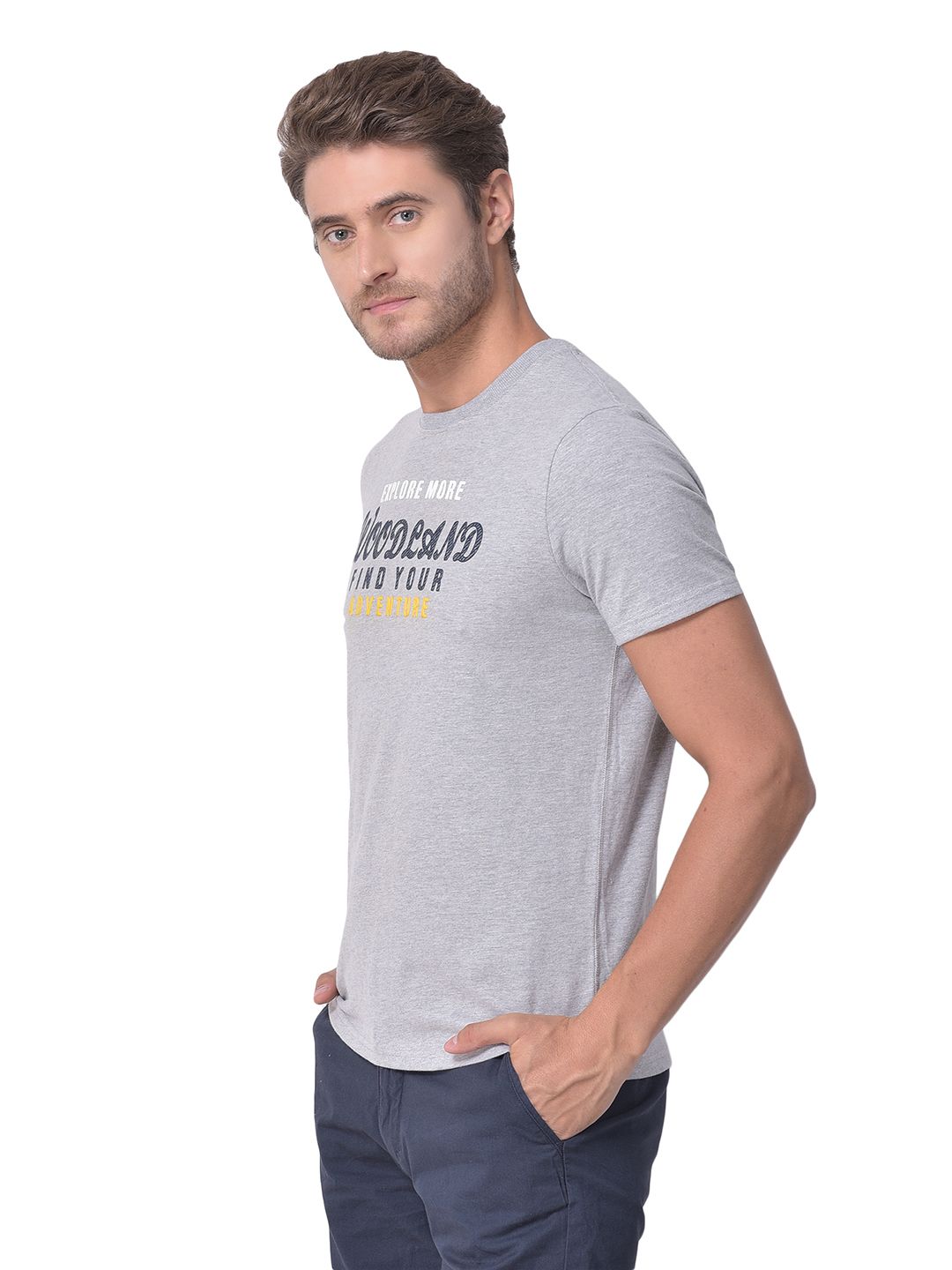 Mgrey round neck t-shirt for men