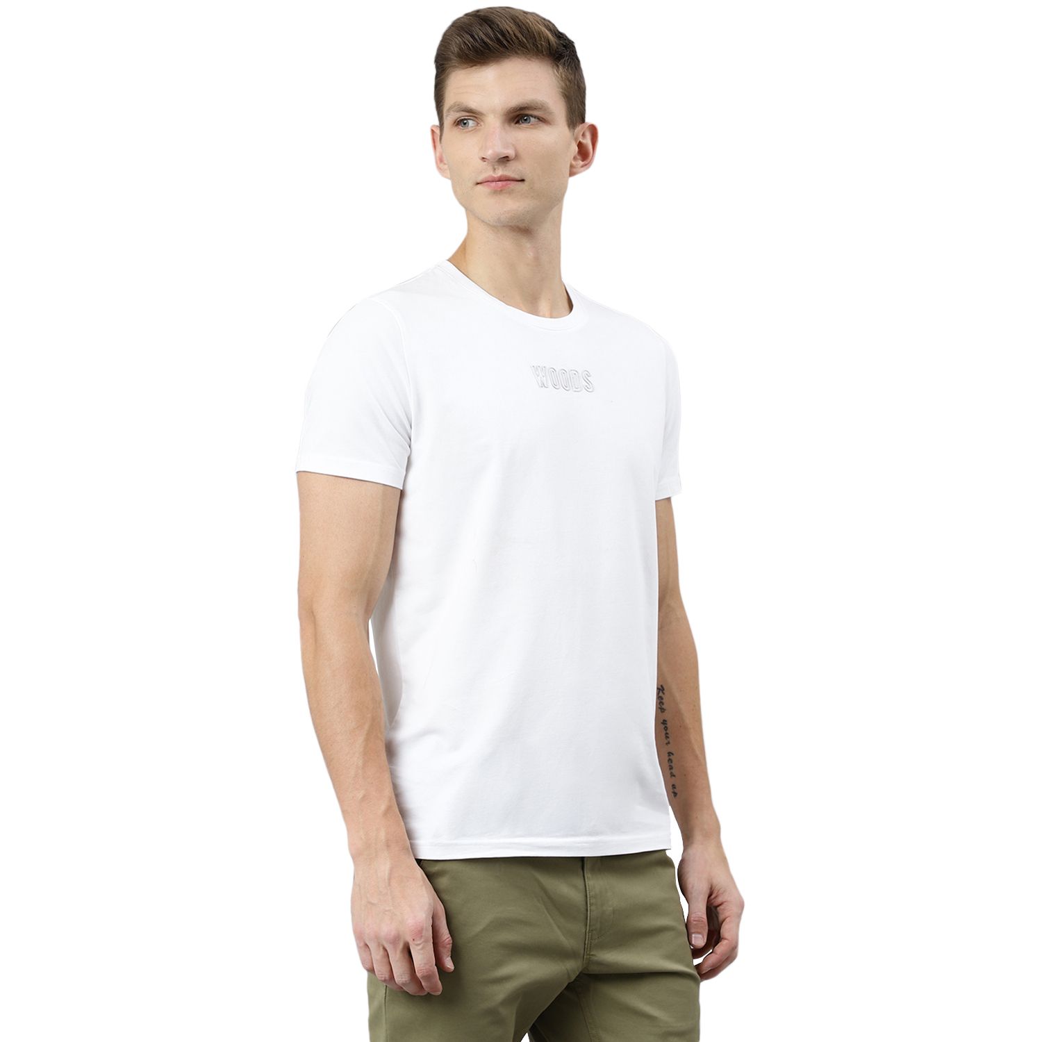 White t-shirt for men