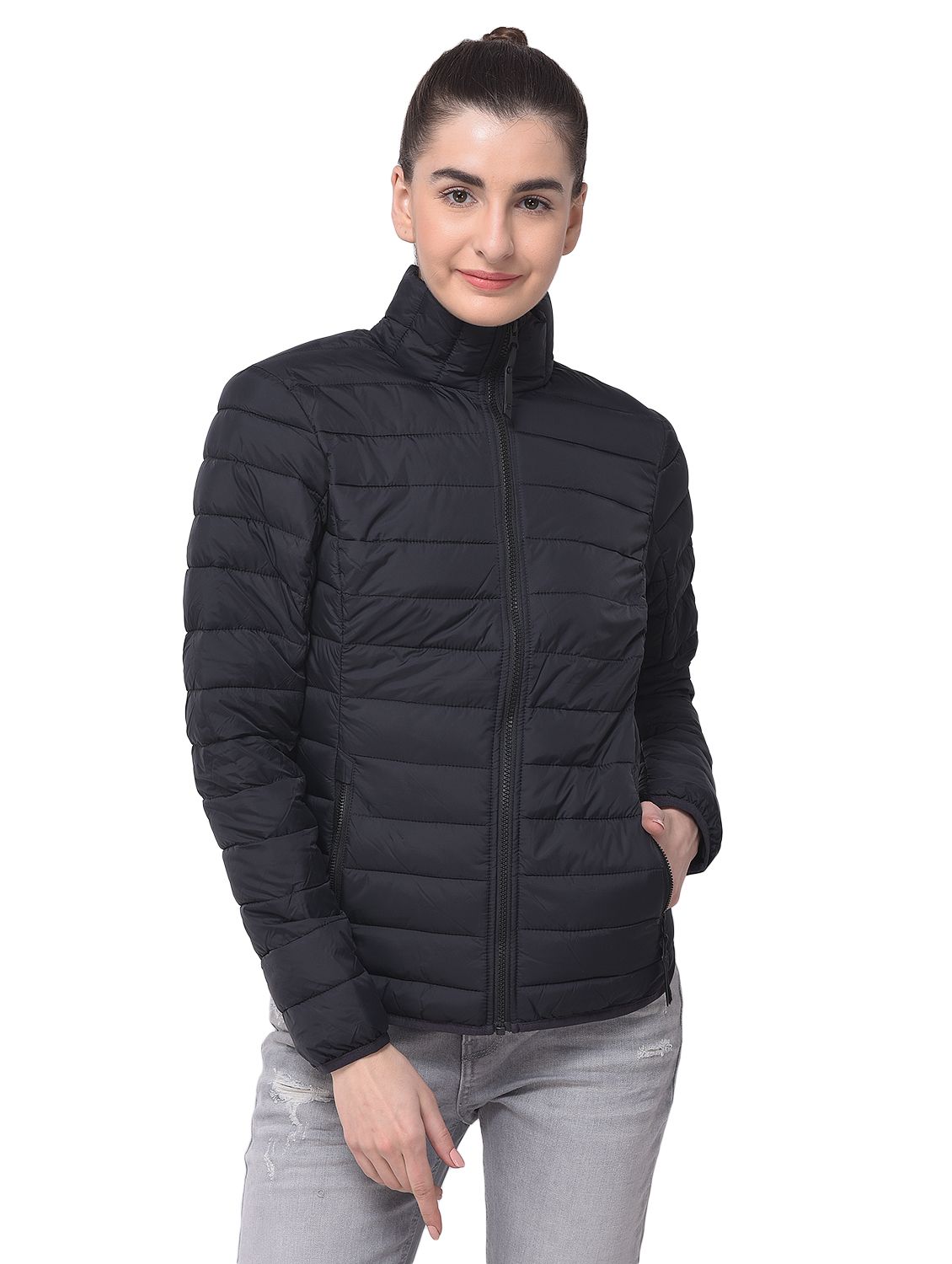 BLACK Quilted Jacket