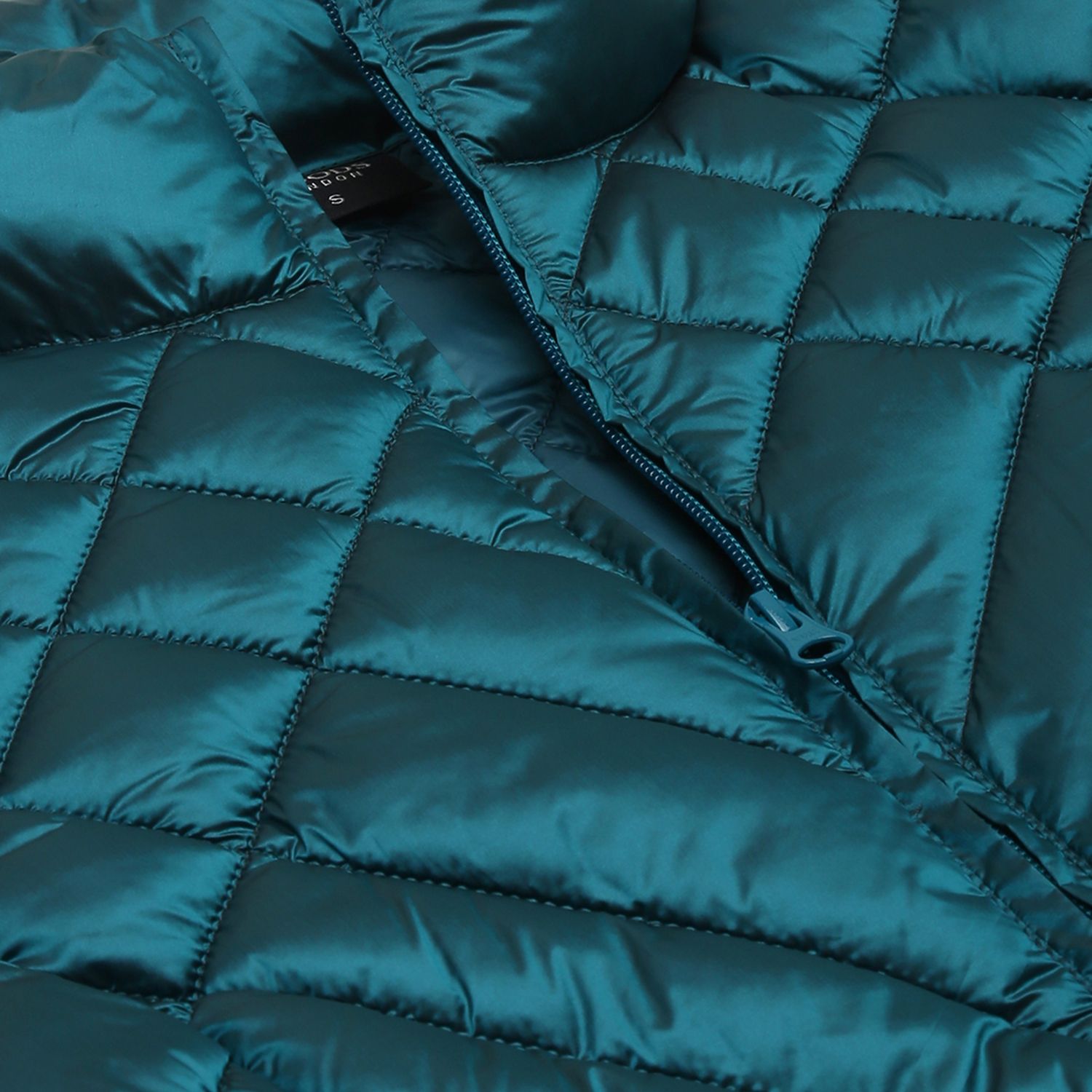 Harbor blue quilted jacket for women