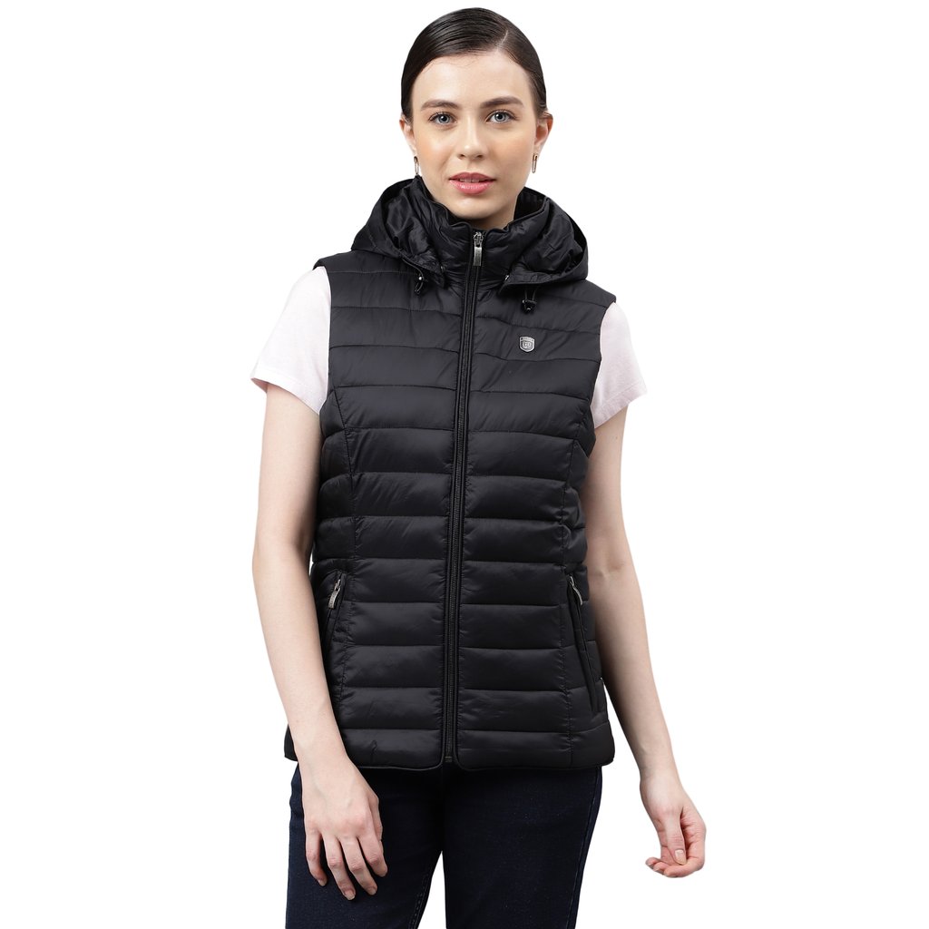 Black Zipper Front Sleeveless Puffer Jacket – LA CHIC PICK