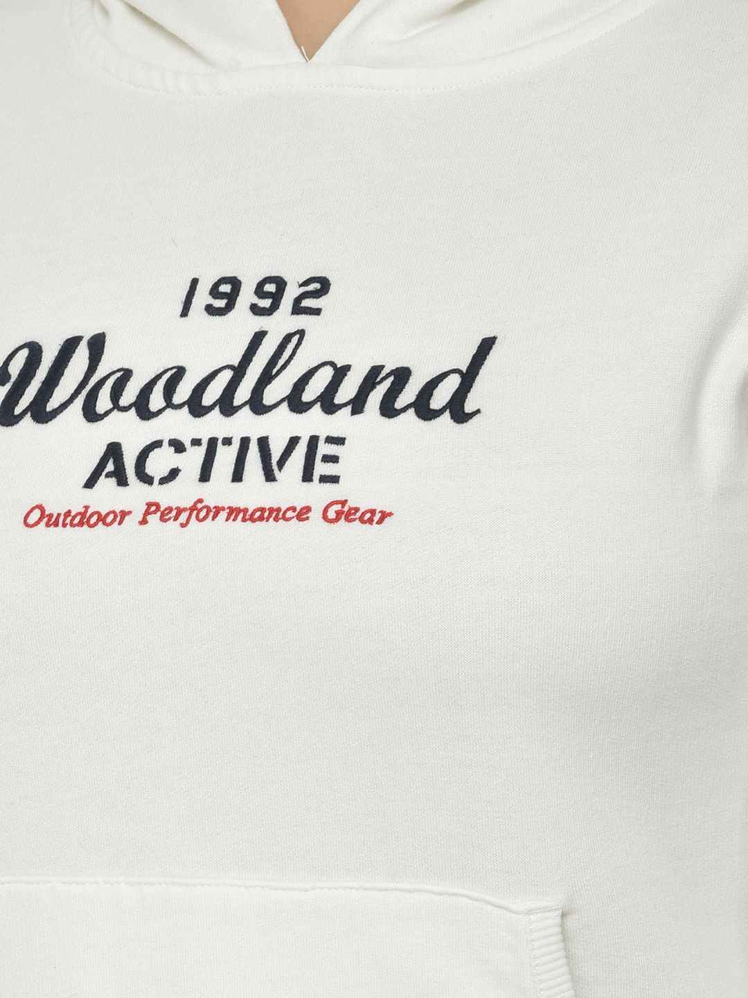 Woodland White Hooded Sweatshirt