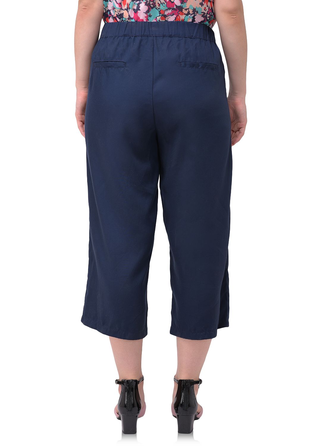 Navy culottes for women
