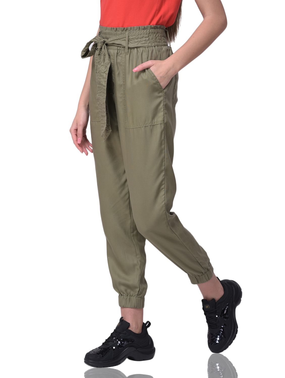 Olive jogger trousers
