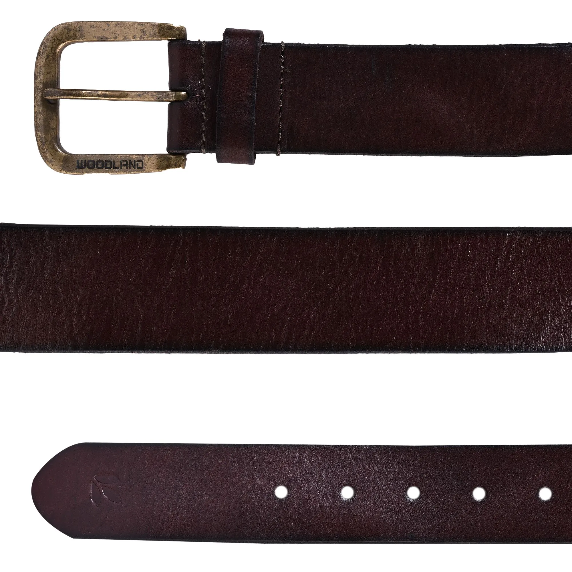 Brown leather belt - Thumbnail 2